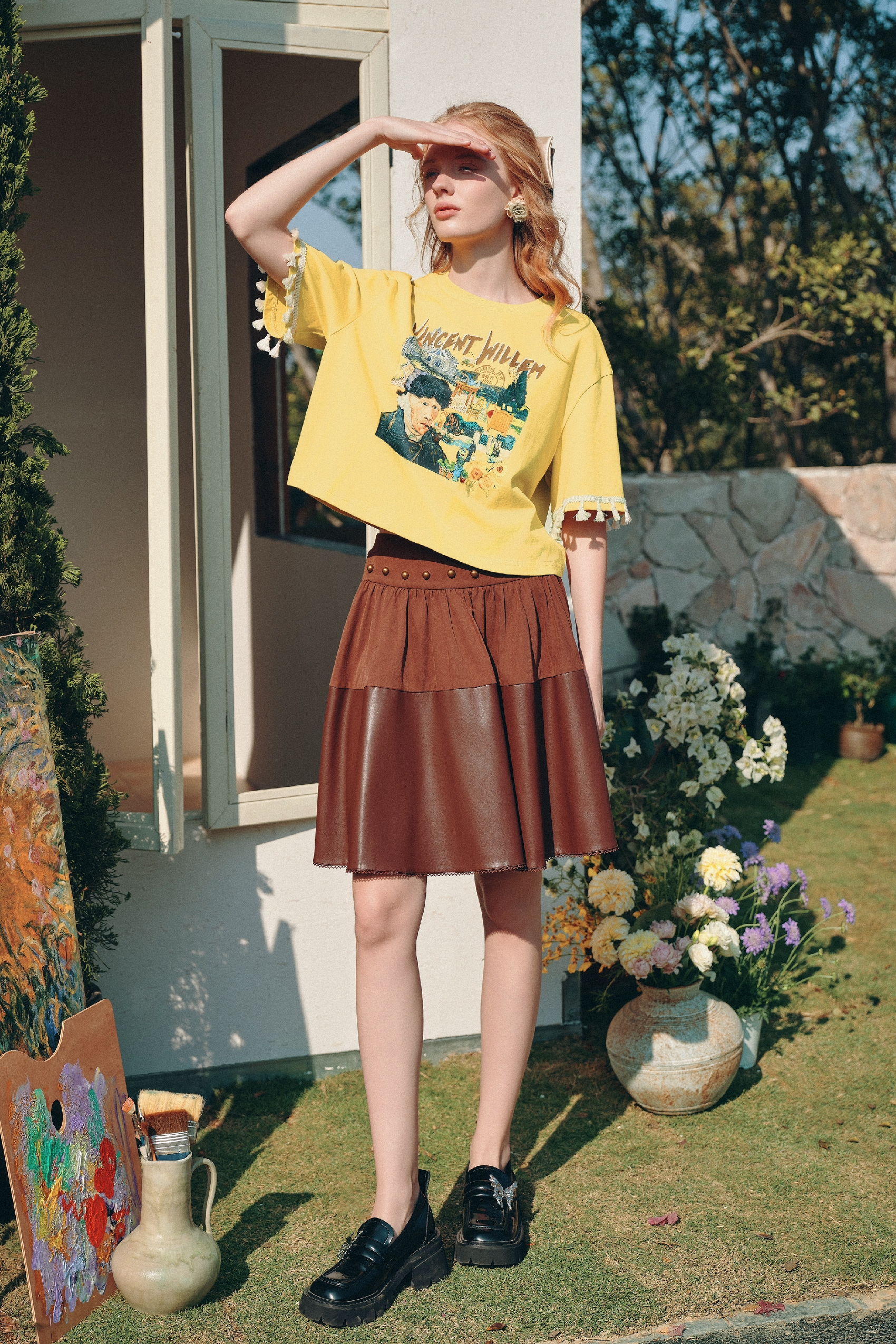 Printed Fringe T-Shirt