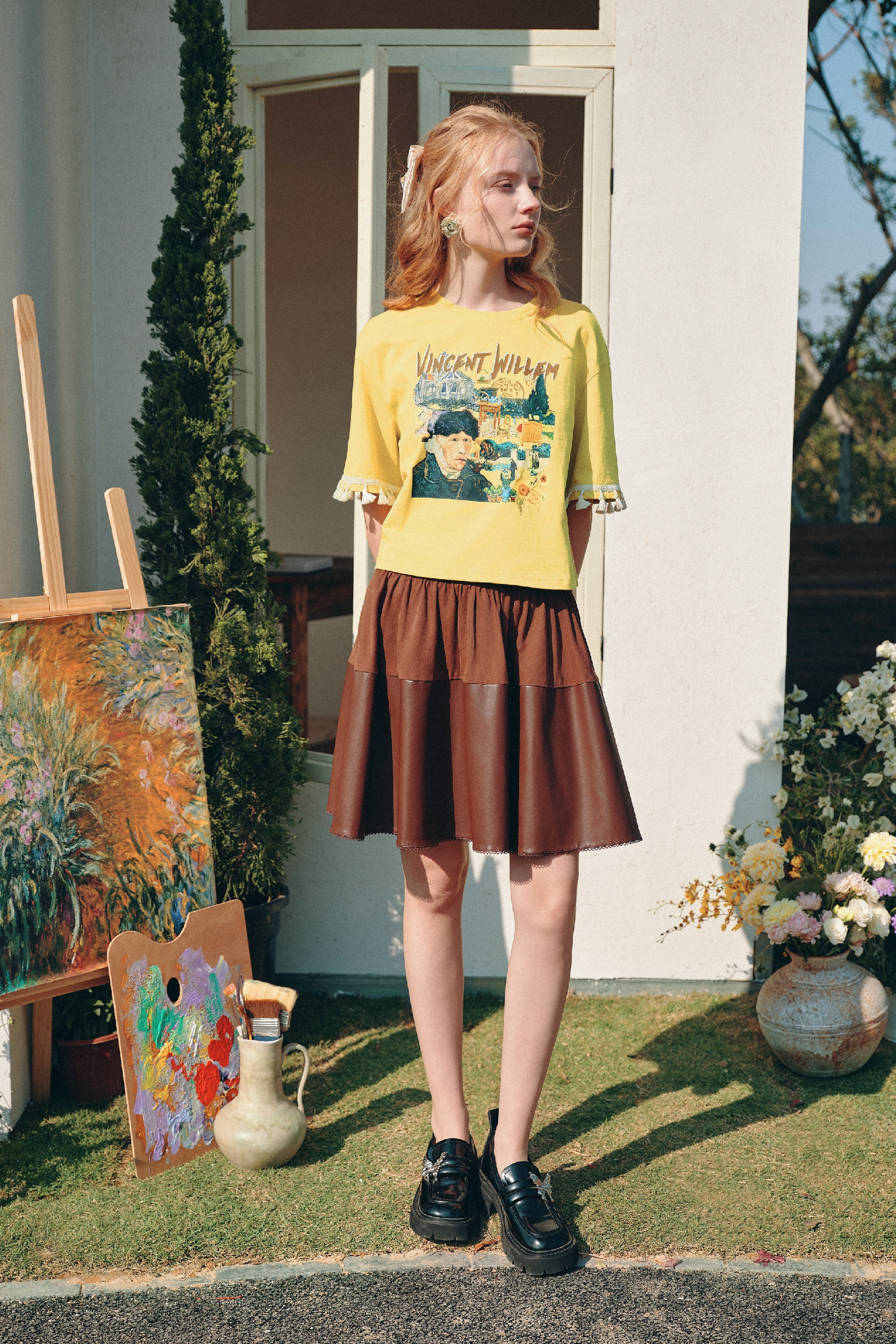 Printed Fringe T-Shirt