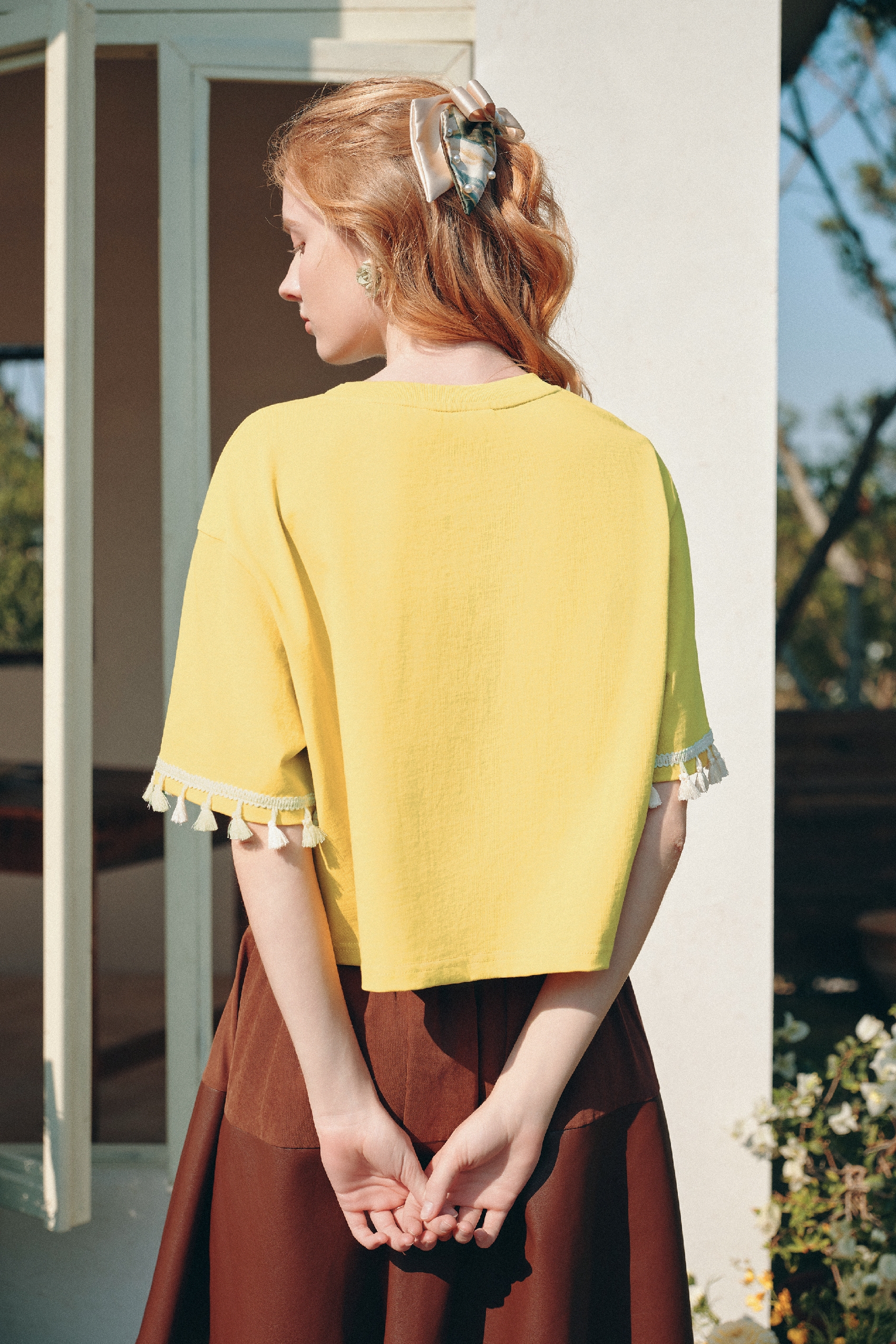 Printed Fringe T-Shirt