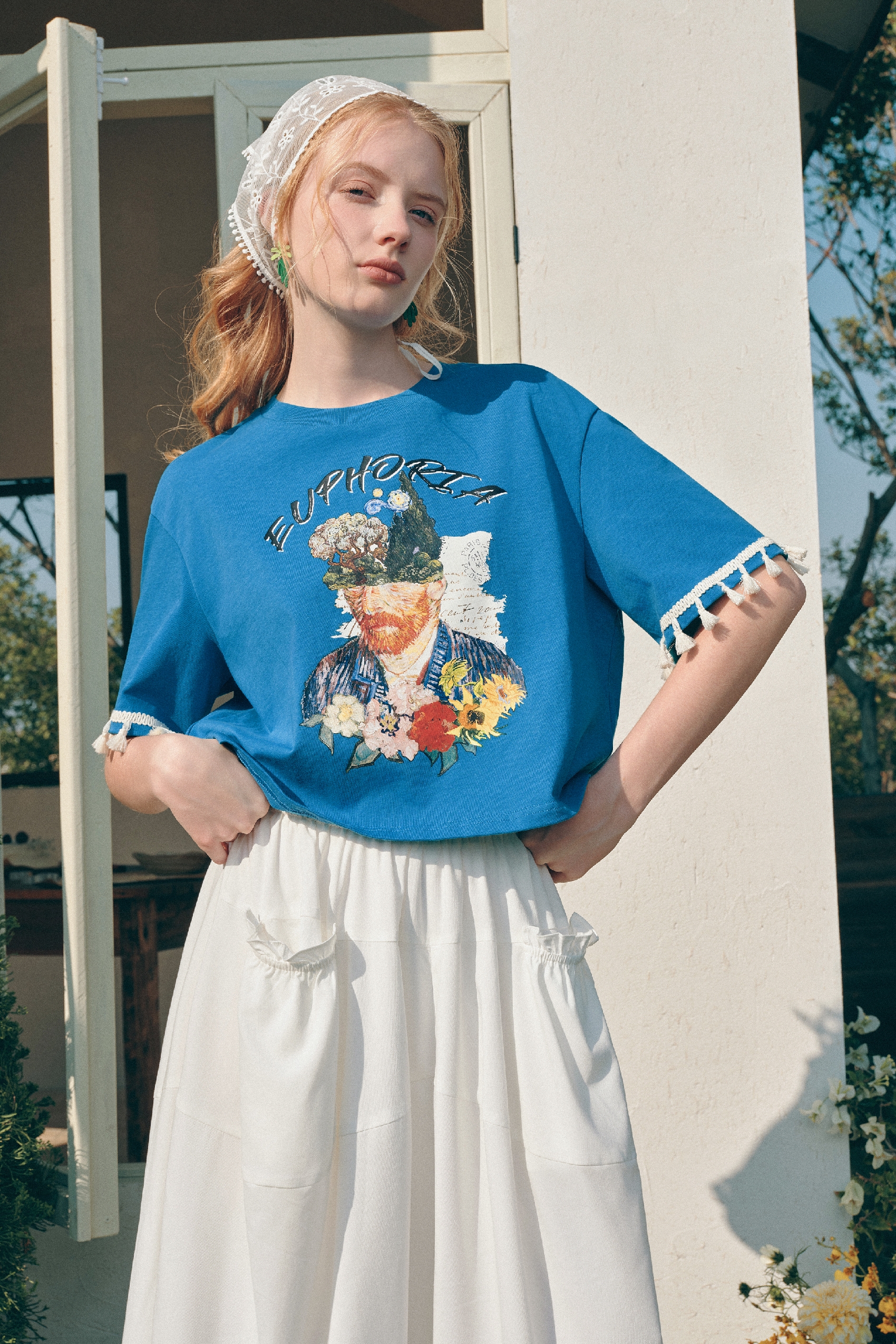 Printed Fringe T-Shirt