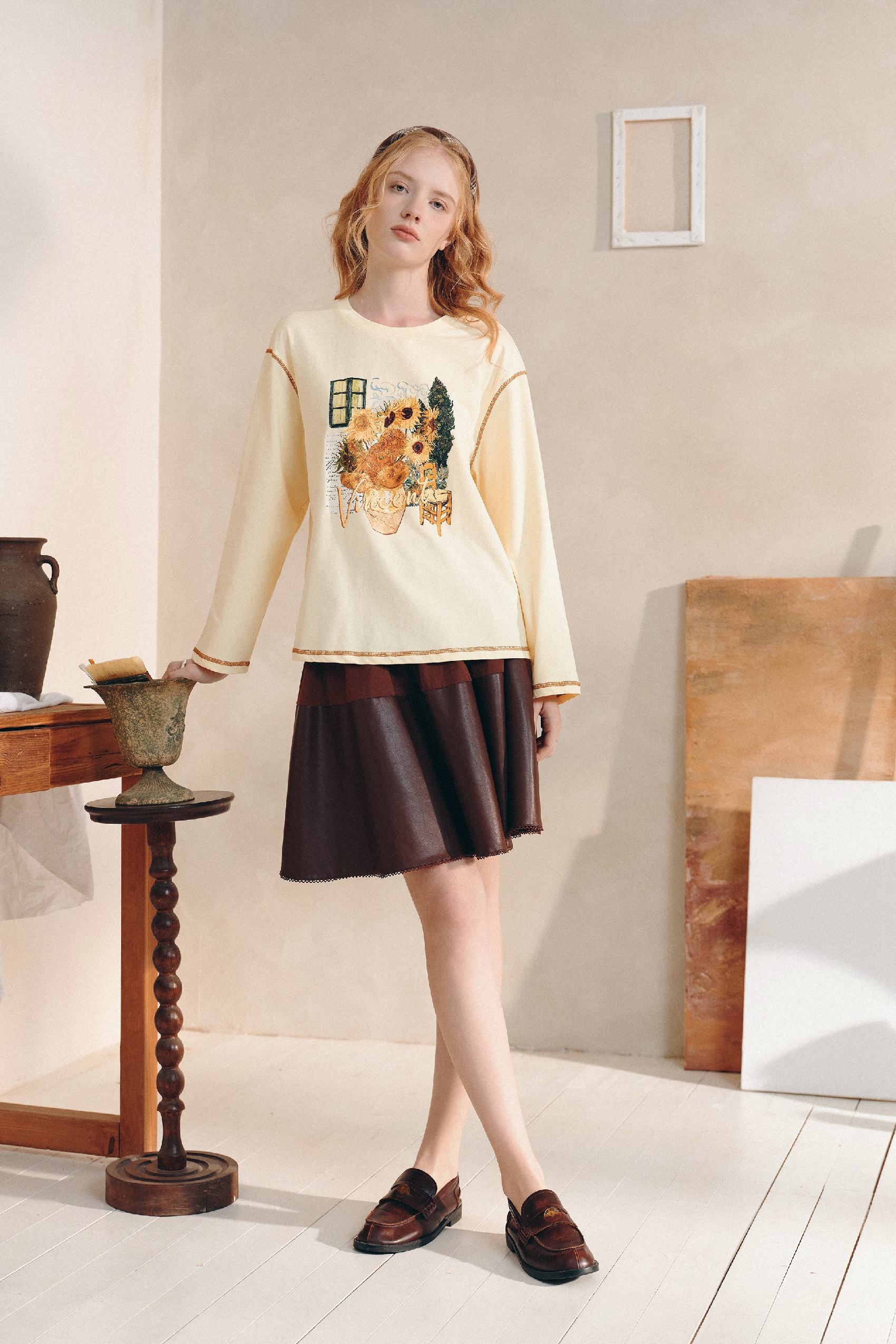 Relaxed Casual Long Sleeve T-Shirt