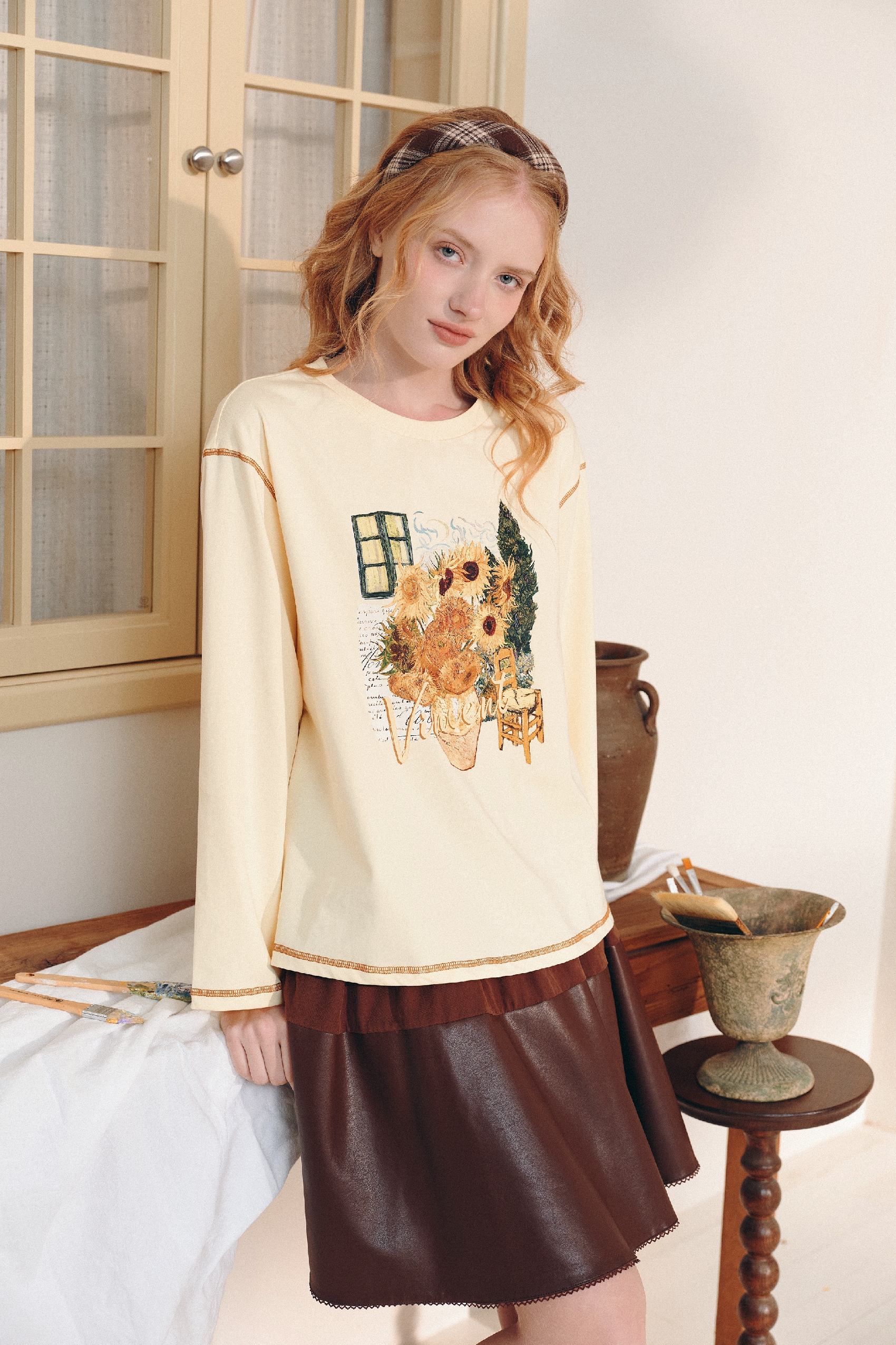 Relaxed Casual Long Sleeve T-Shirt