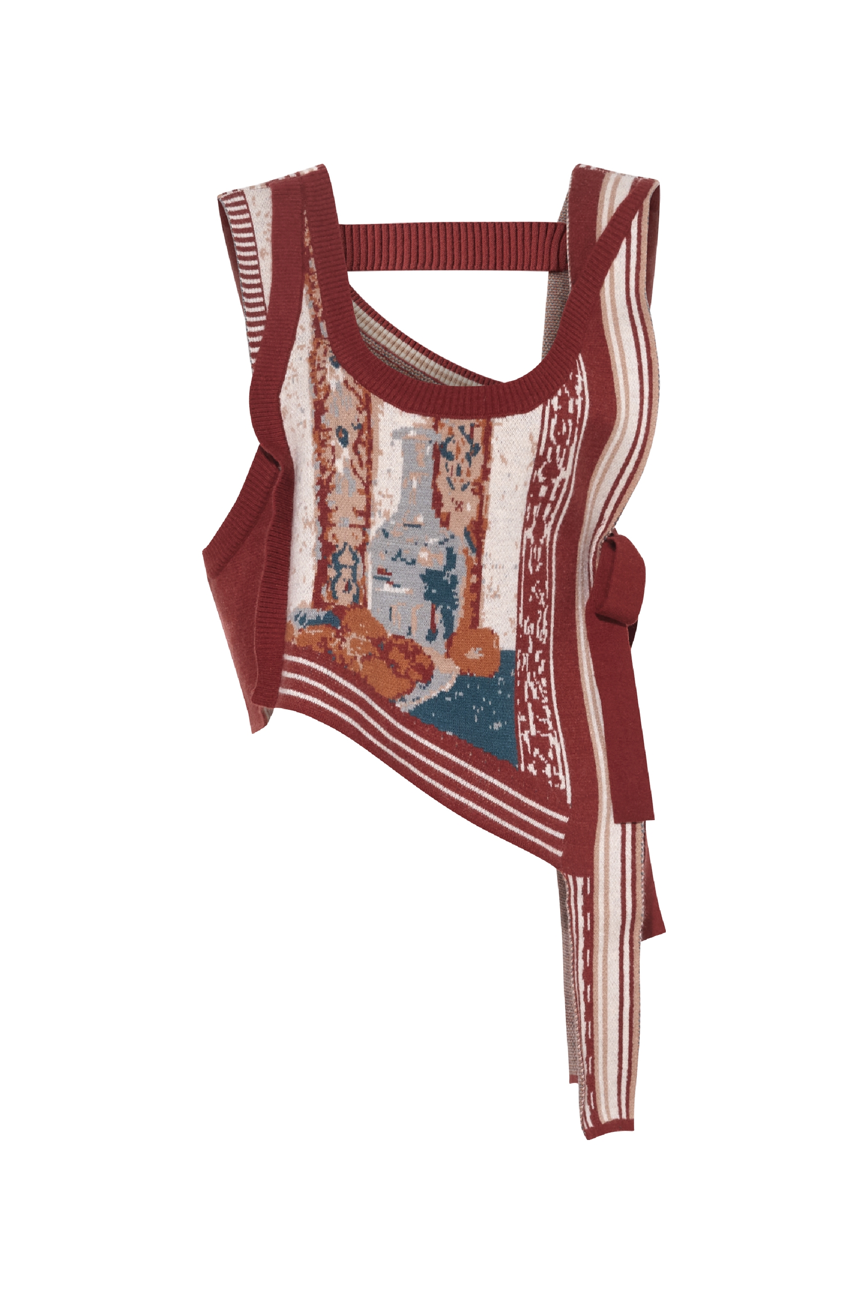 Knit Vest & Skirt Two-Piece Set