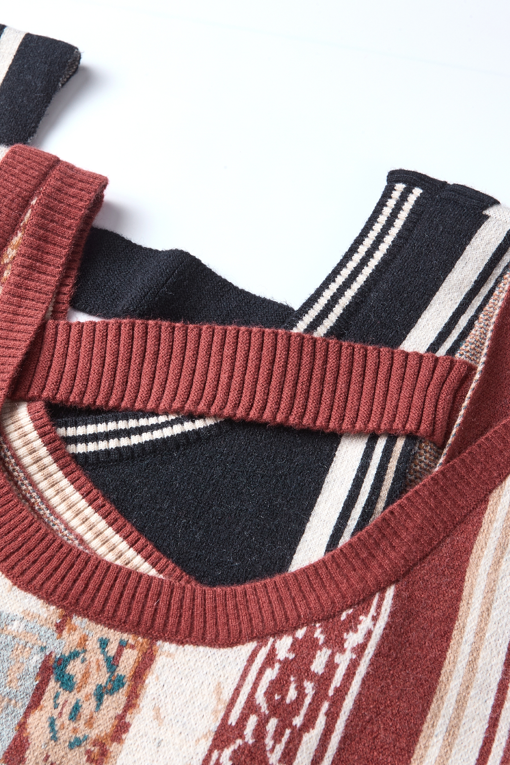 Knit Vest & Skirt Two-Piece Set