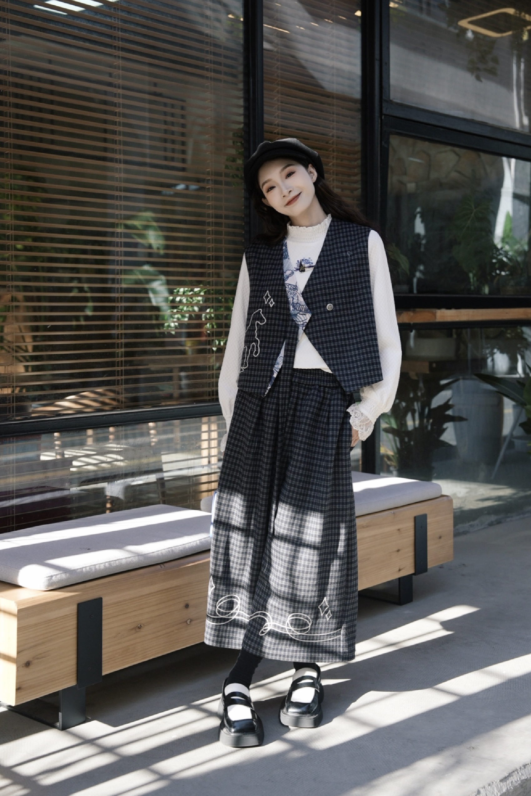 Vest and Wide-Leg Pants Set