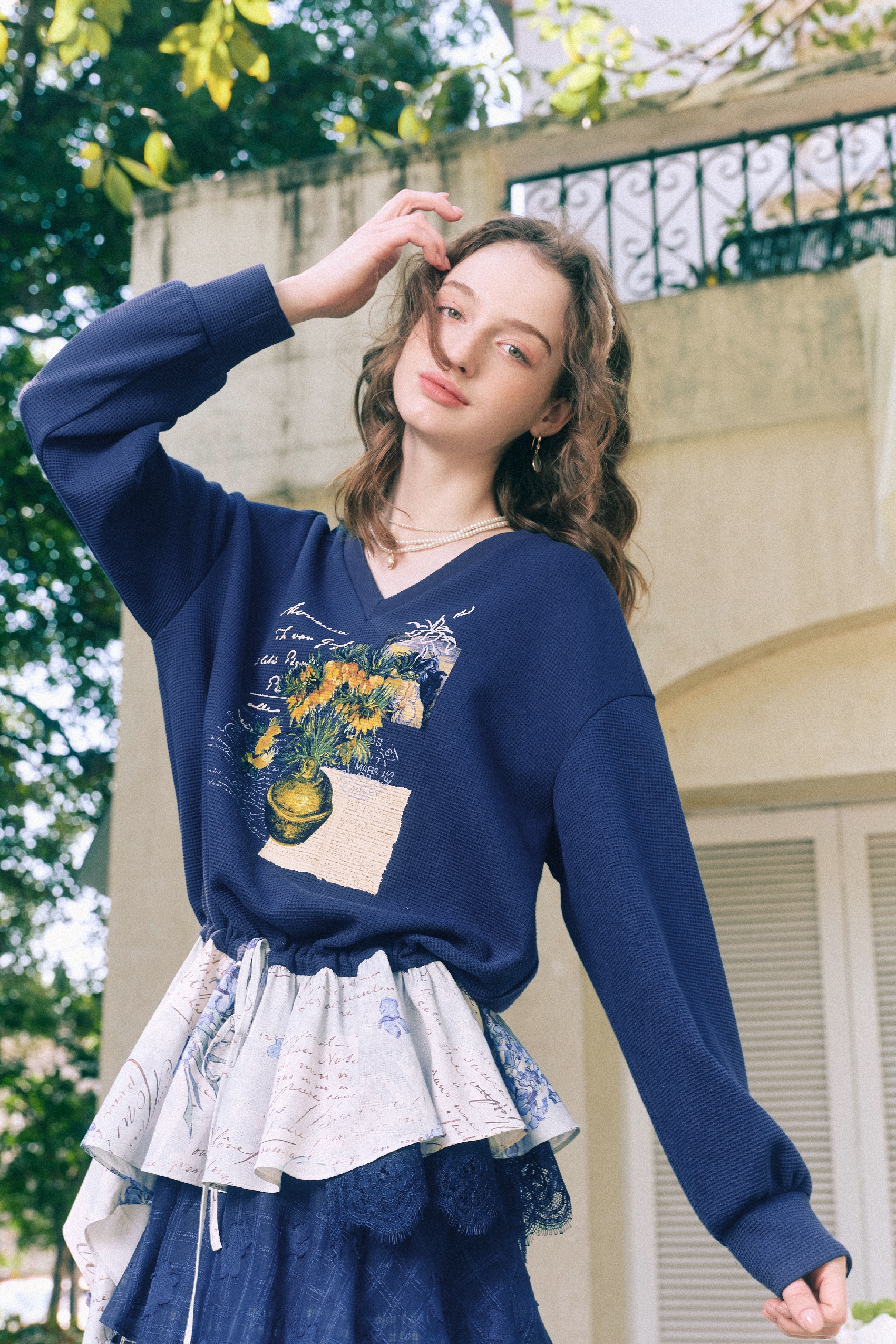 Designer Detail Sweat Shirt