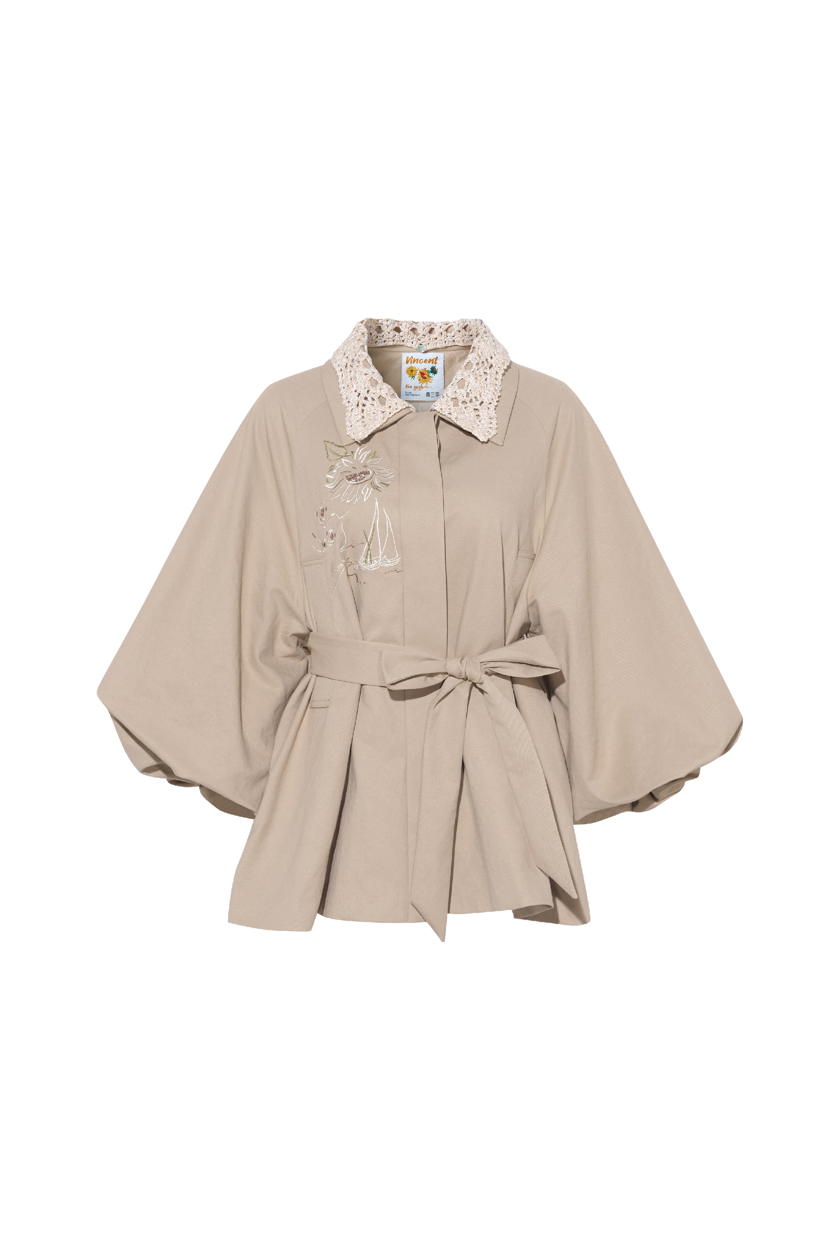 Mid-Length Waist-Cinched Trench Coat