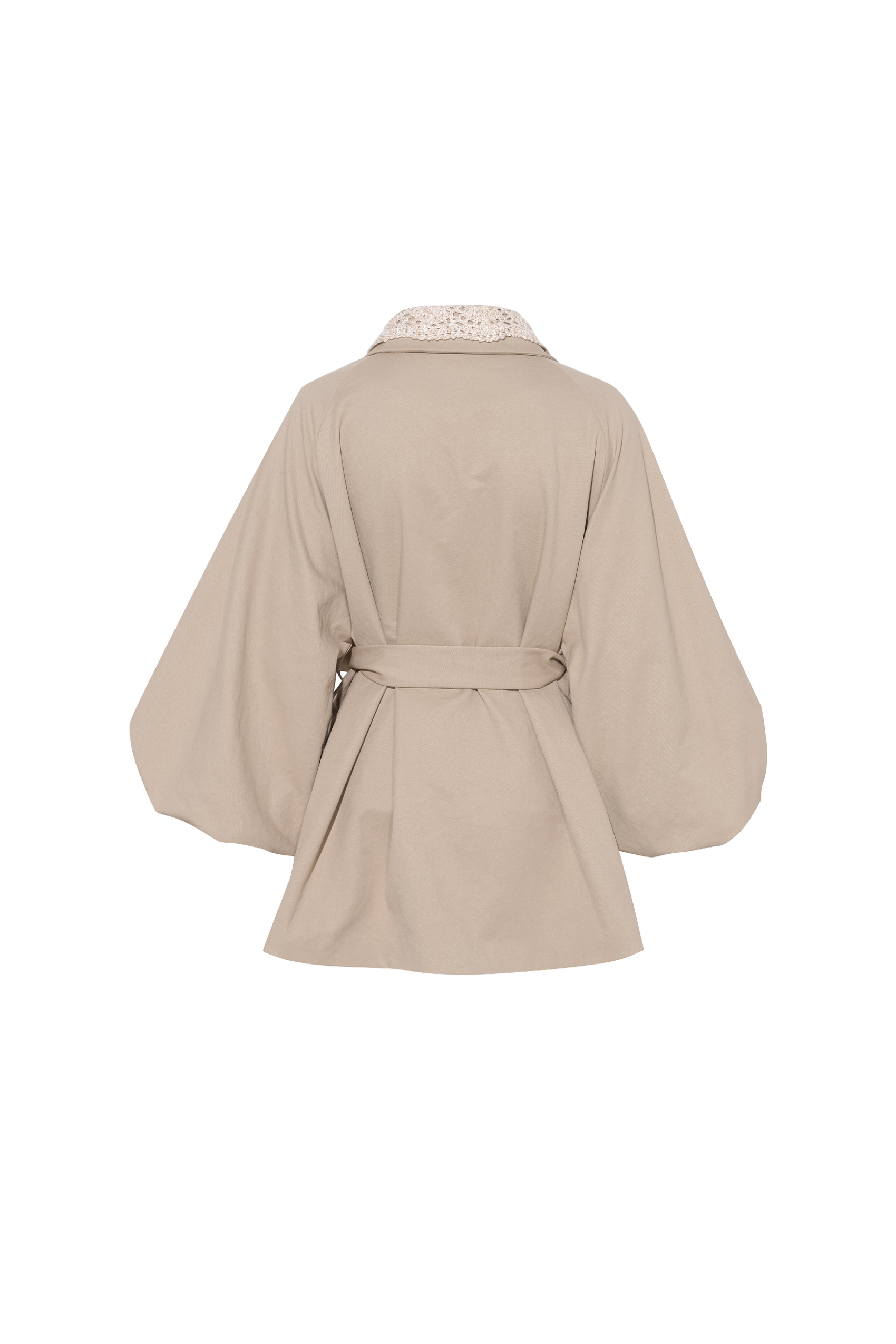 Mid-Length Waist-Cinched Trench Coat