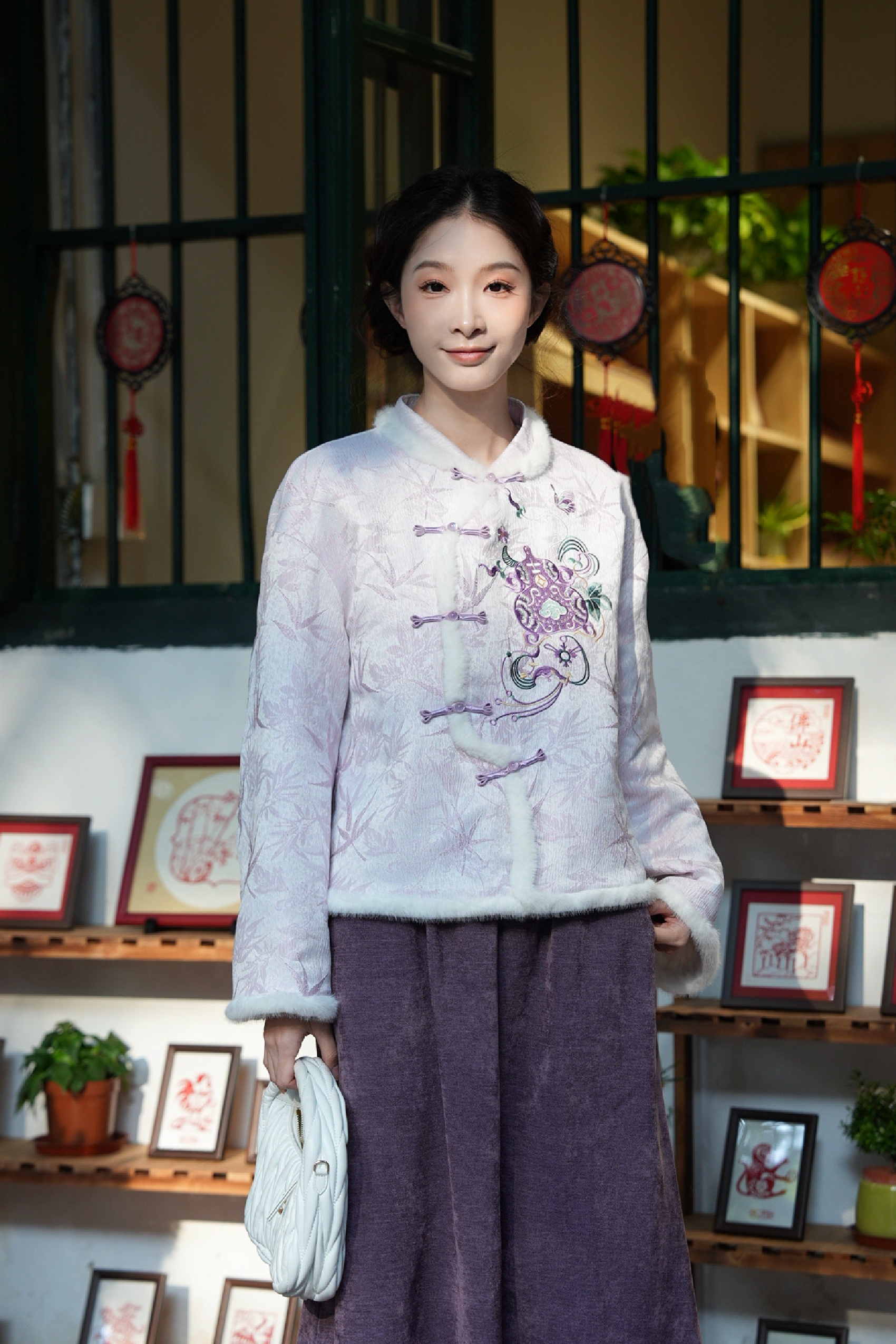 새로운 중국풍 자수 재킷