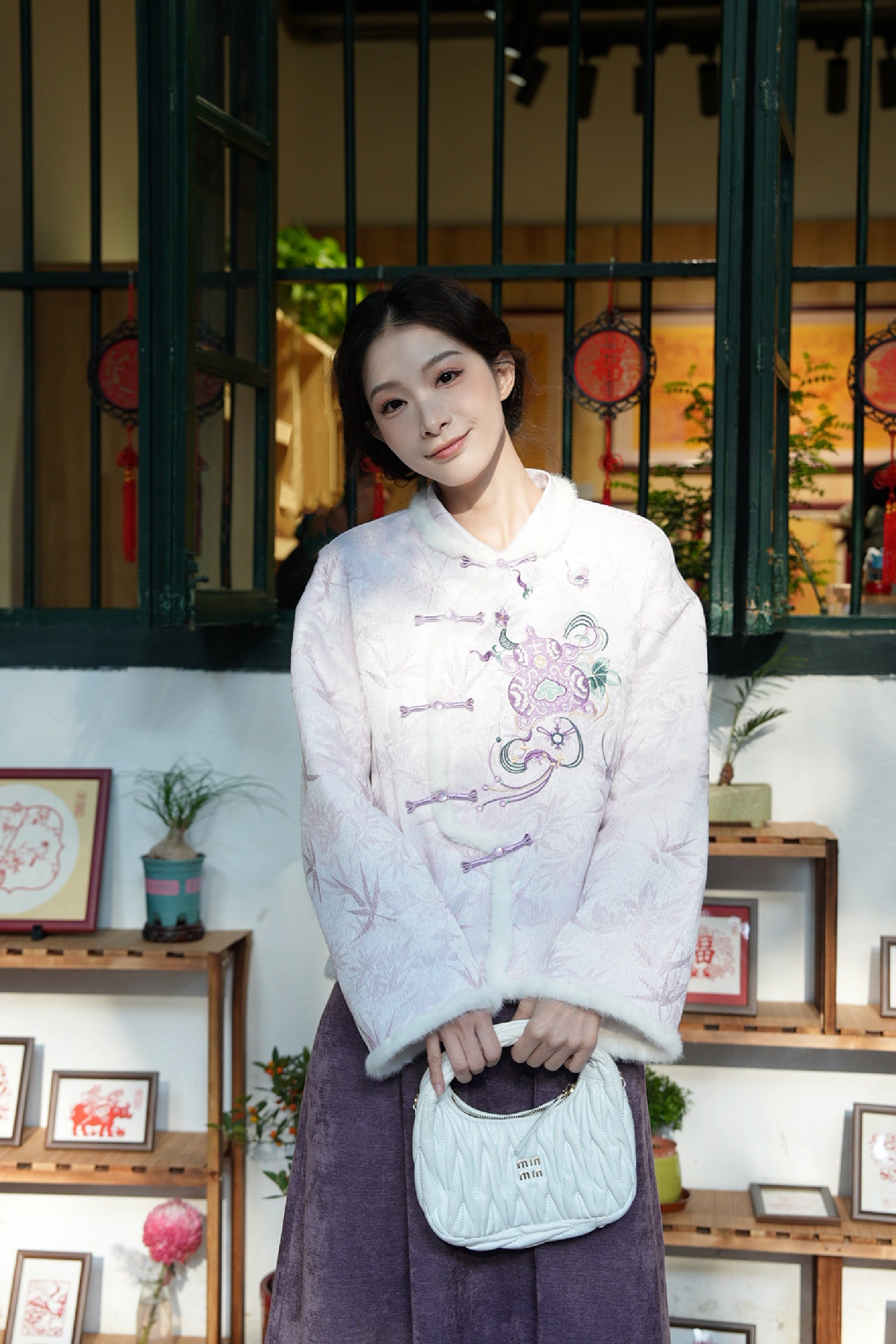 새로운 중국풍 자수 재킷