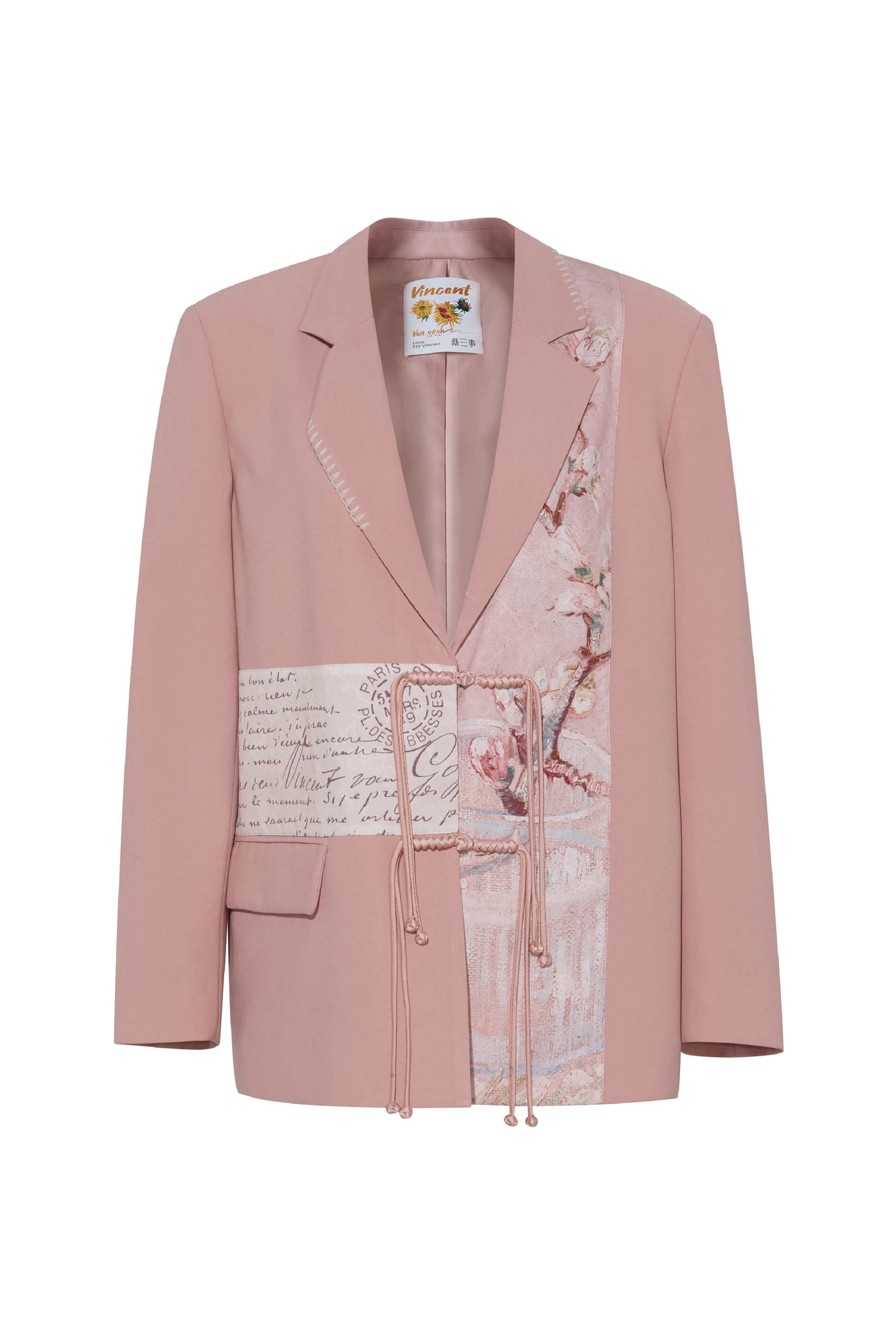 Modern Chinese-Style Frog-Button Blazer