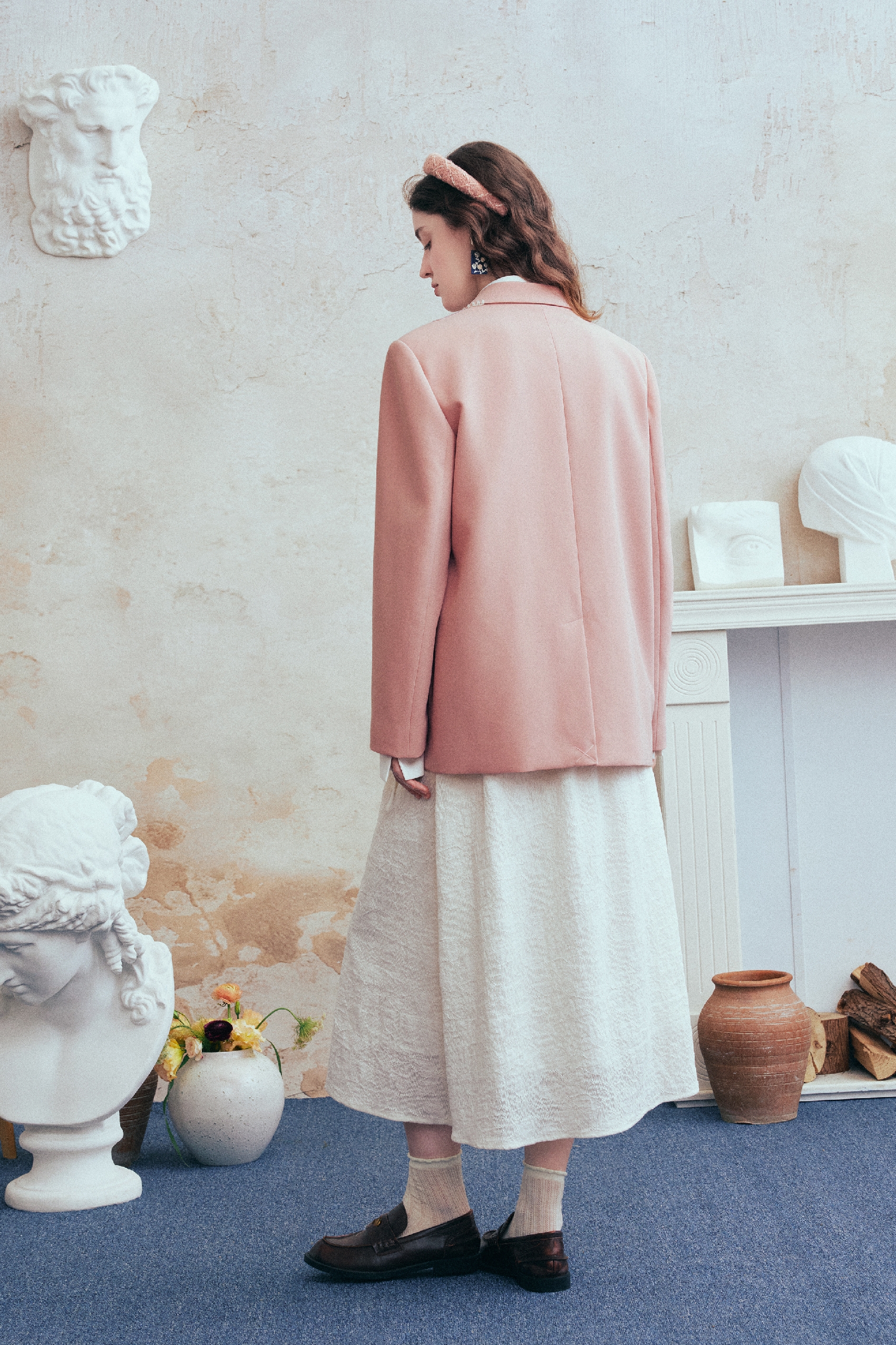 Modern Chinese-Style Frog-Button Blazer