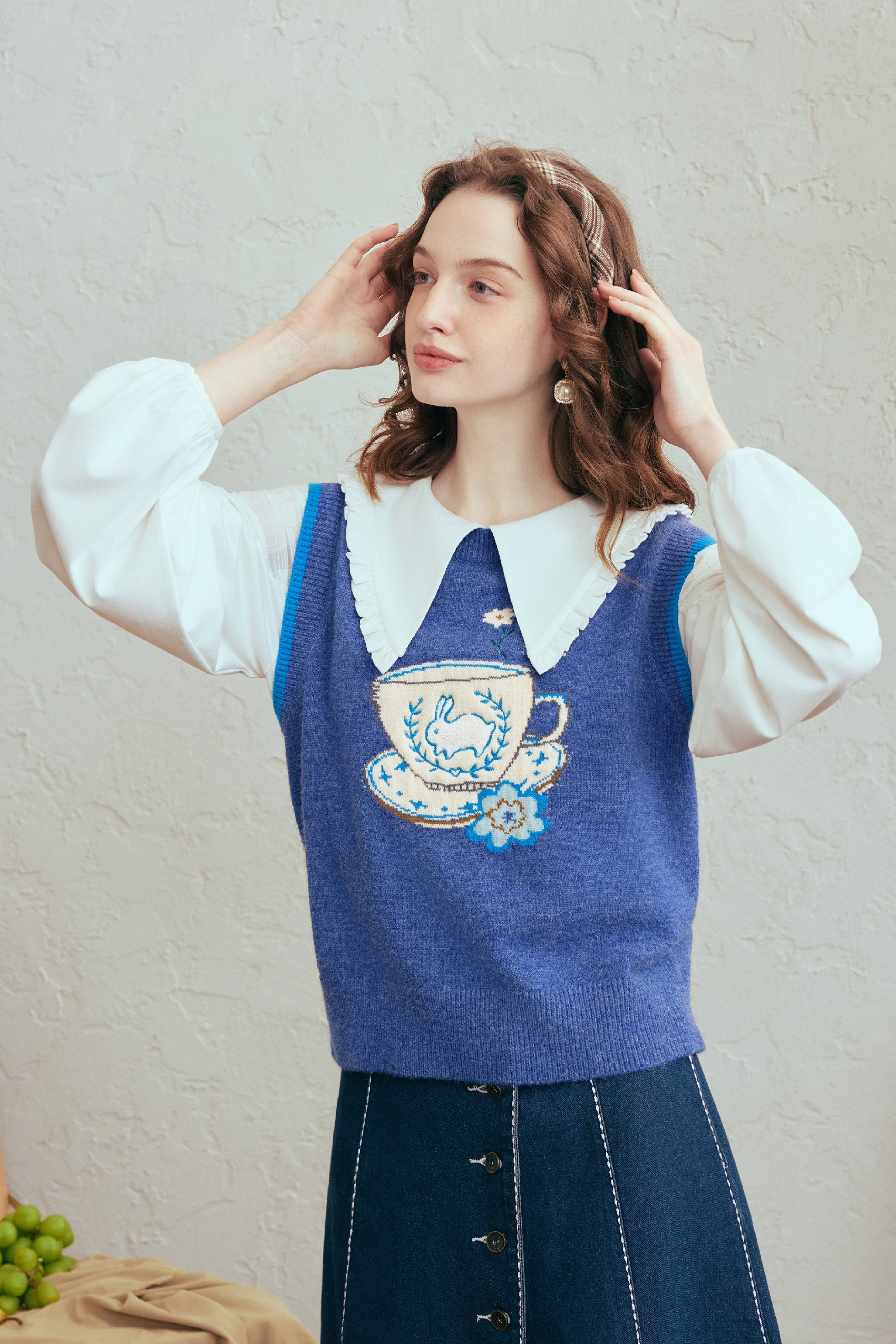 Designer Short Knit Vest