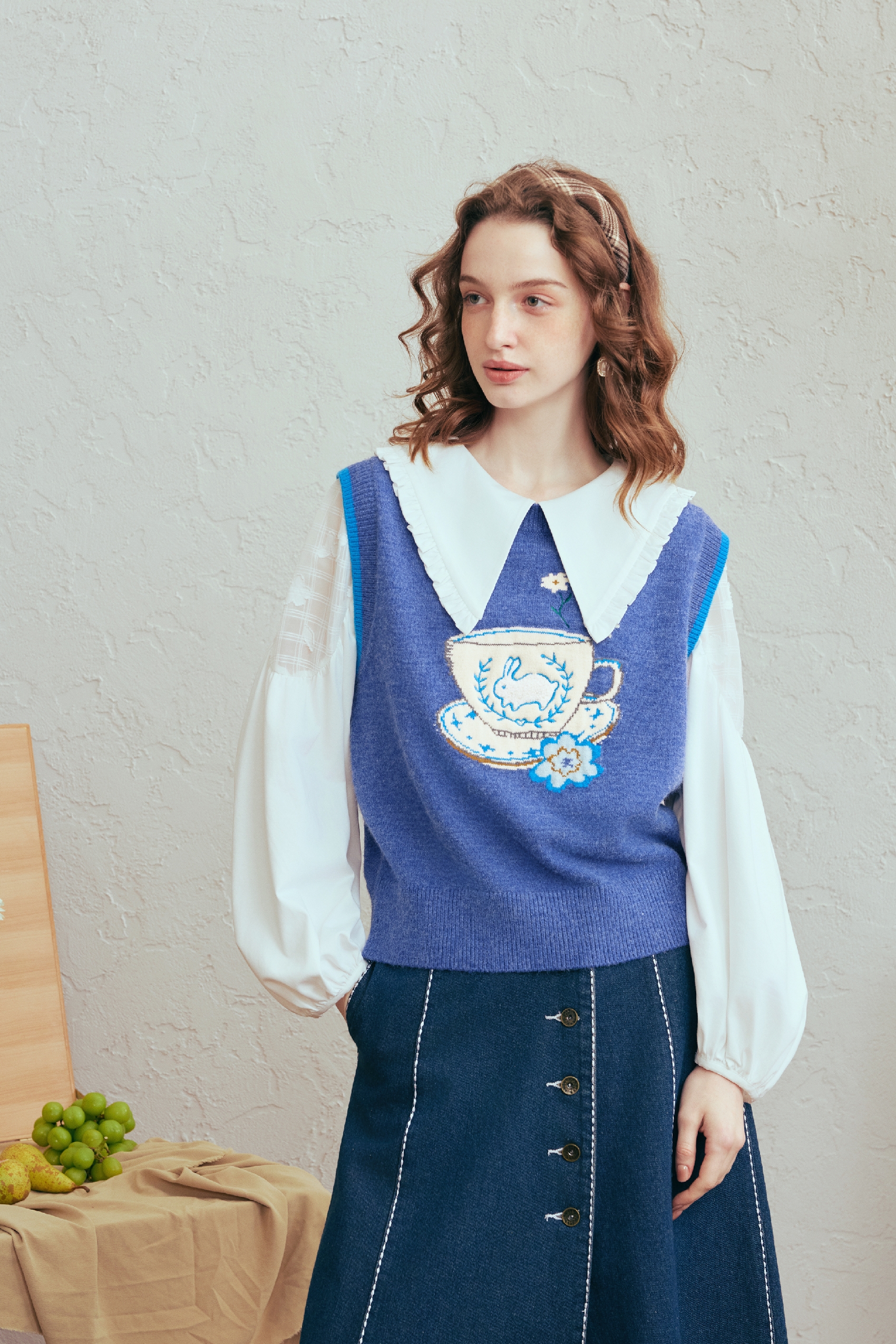 Designer Short Knit Vest