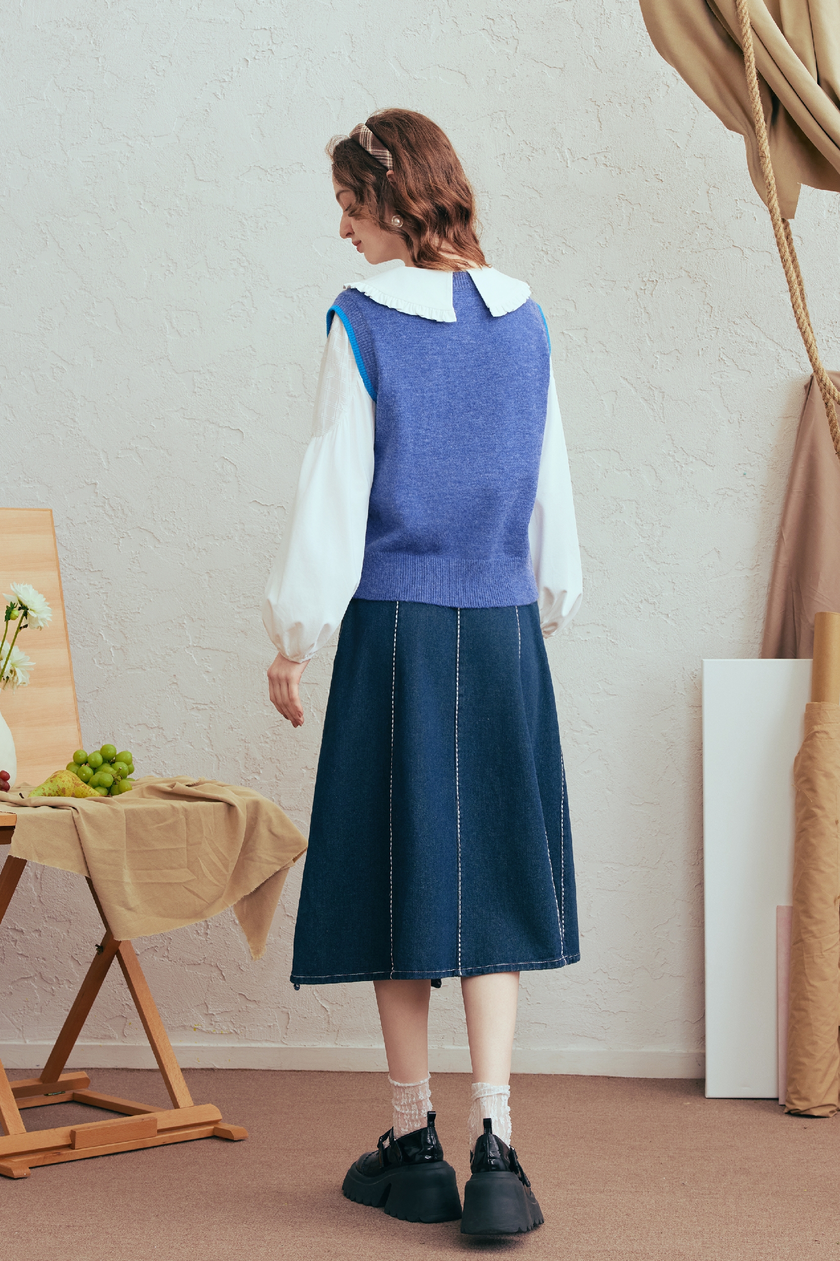 Designer Short Knit Vest