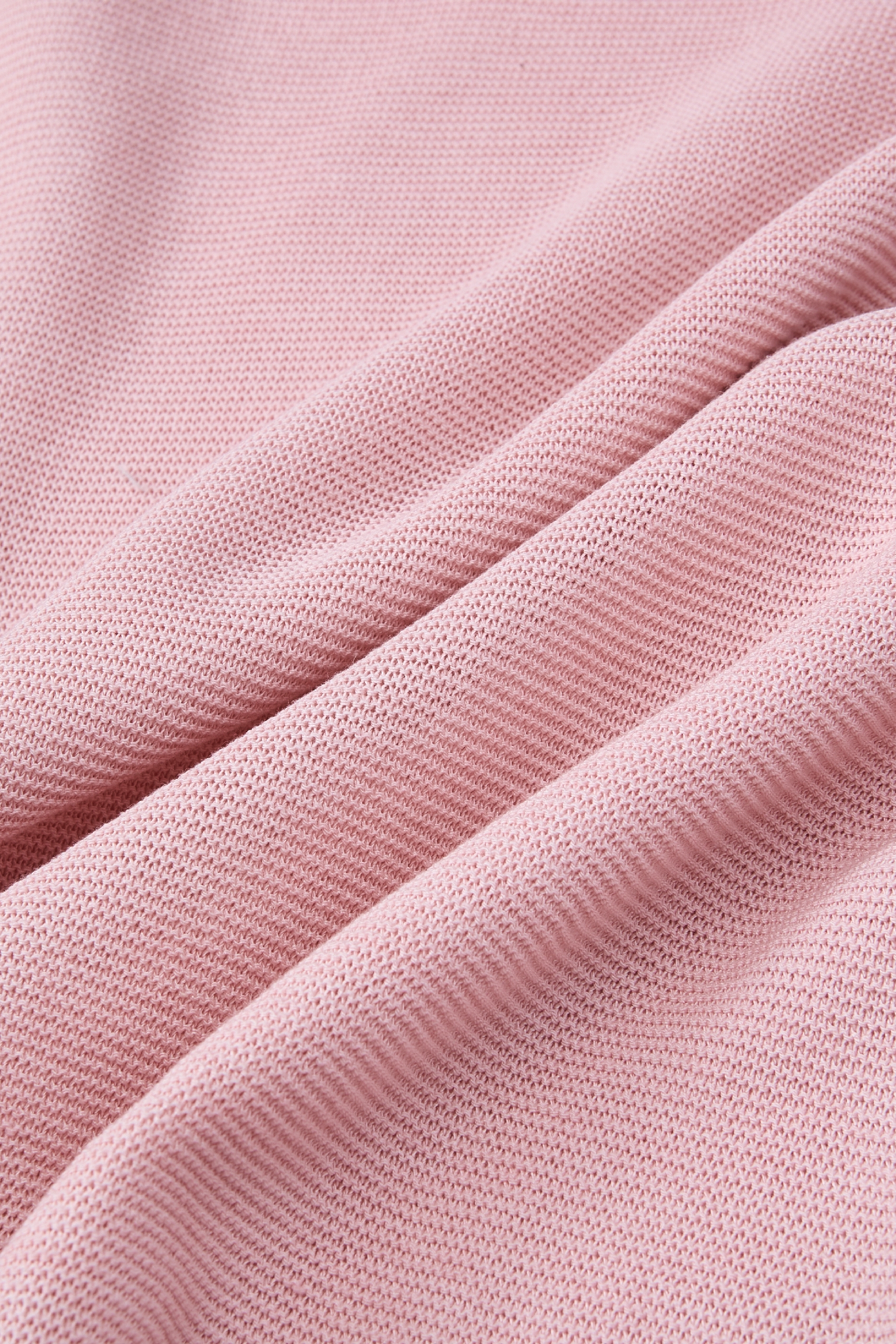 Pink Printed Knit Sweater