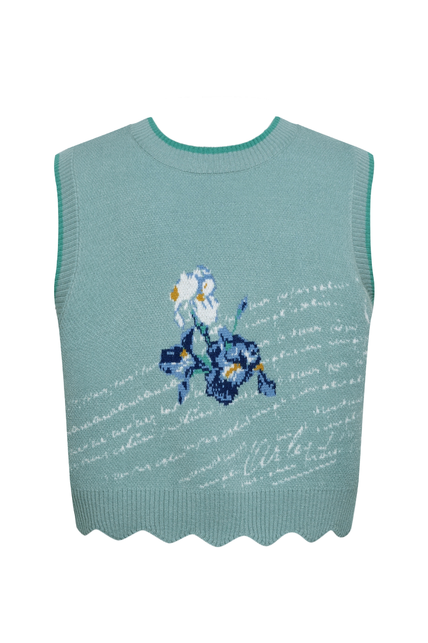 Jacquard Layered Knit Vest