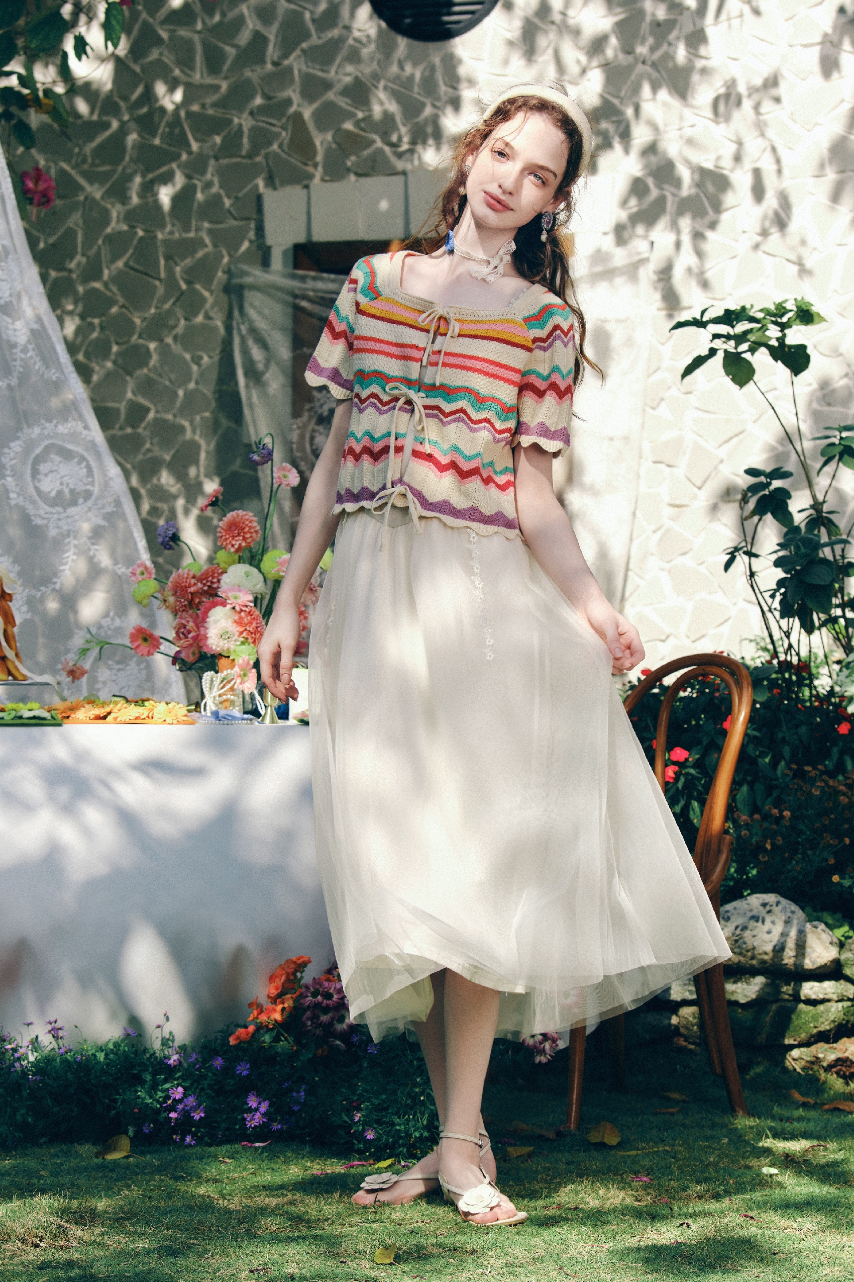 Multicolor Versatile Knit Top