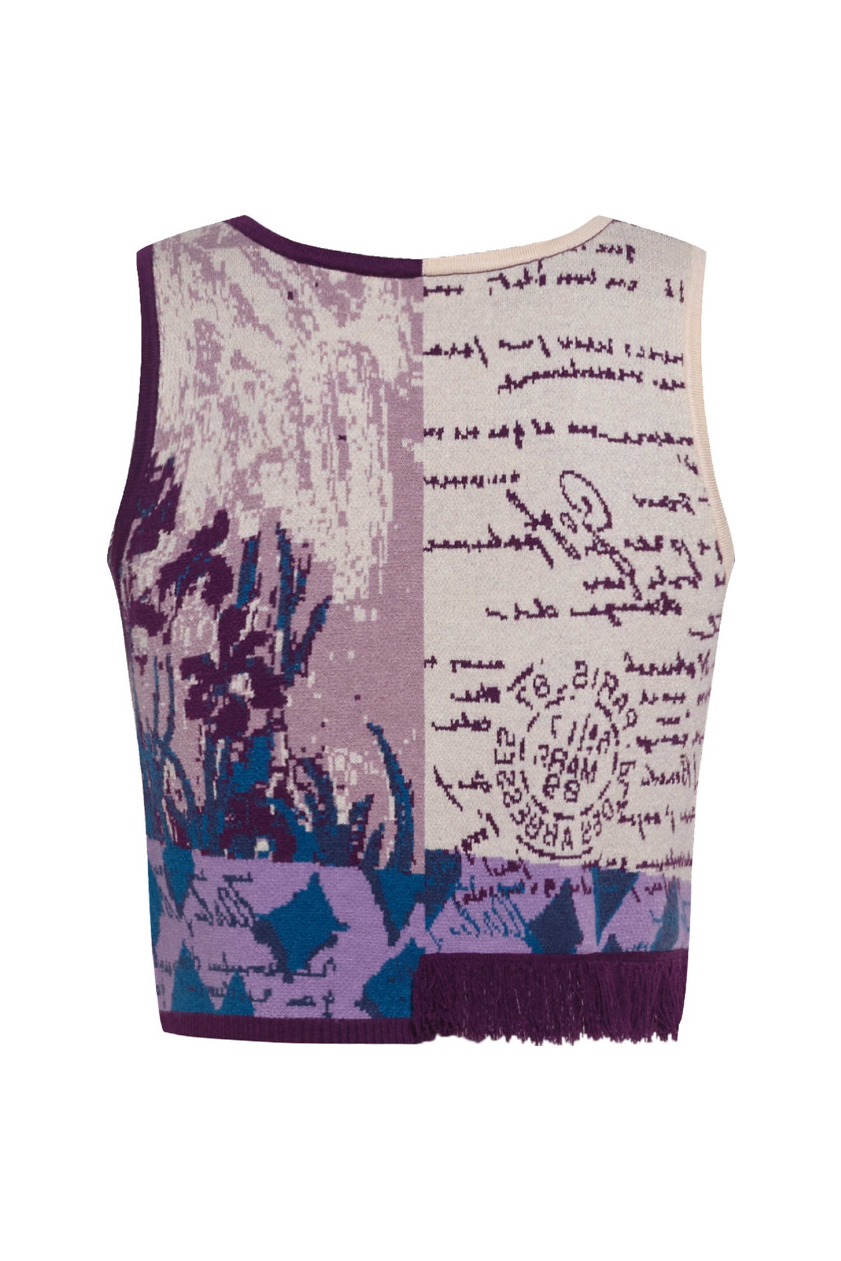 French Oil Painting Knit Cardigan