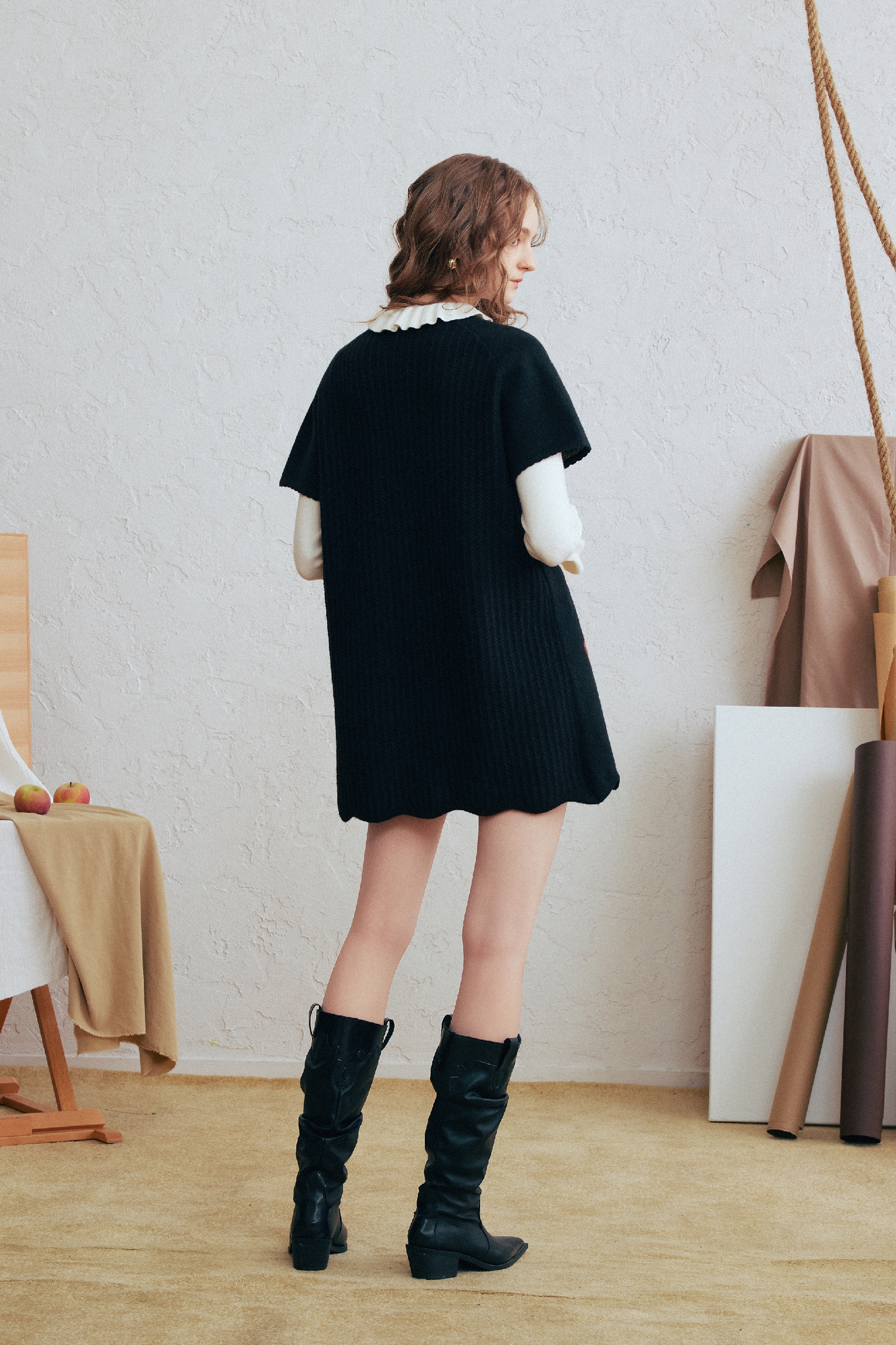 Black Versatile Knit Top