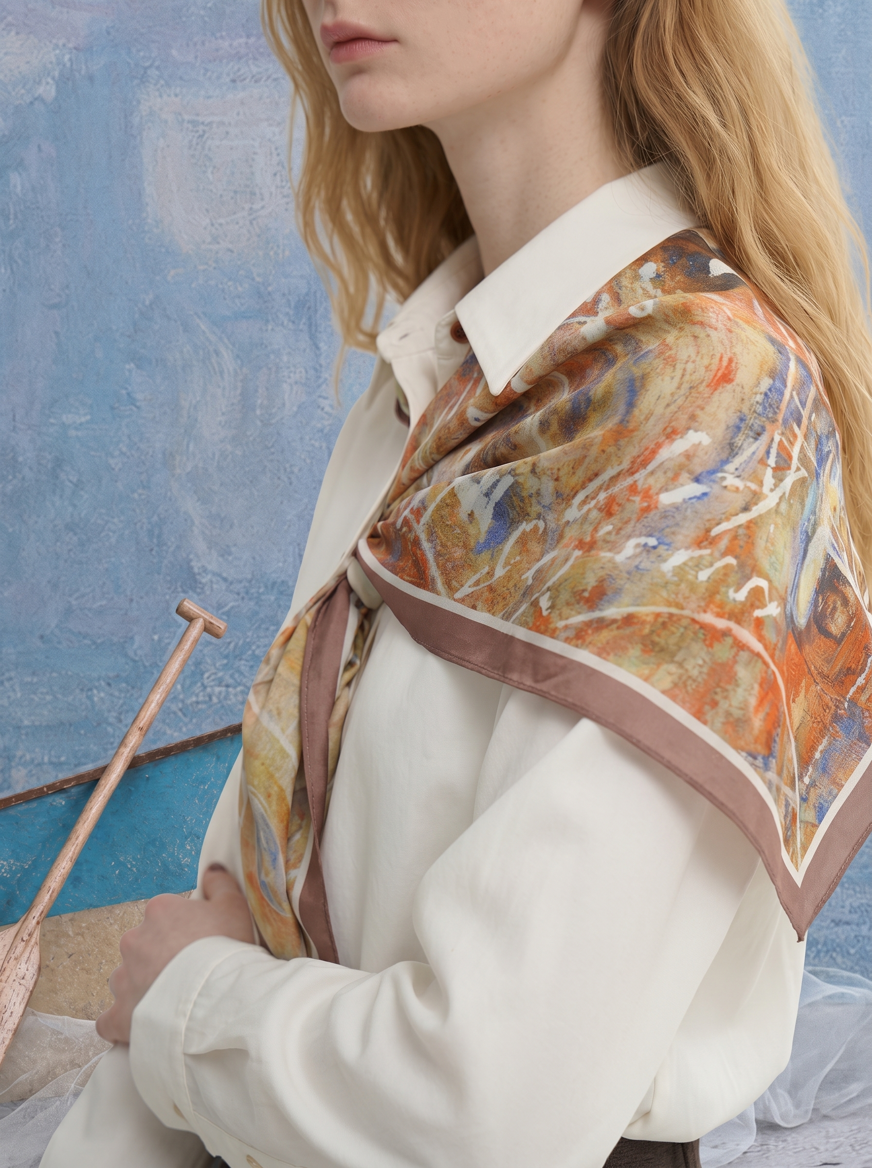Artistic Scarf Shirt