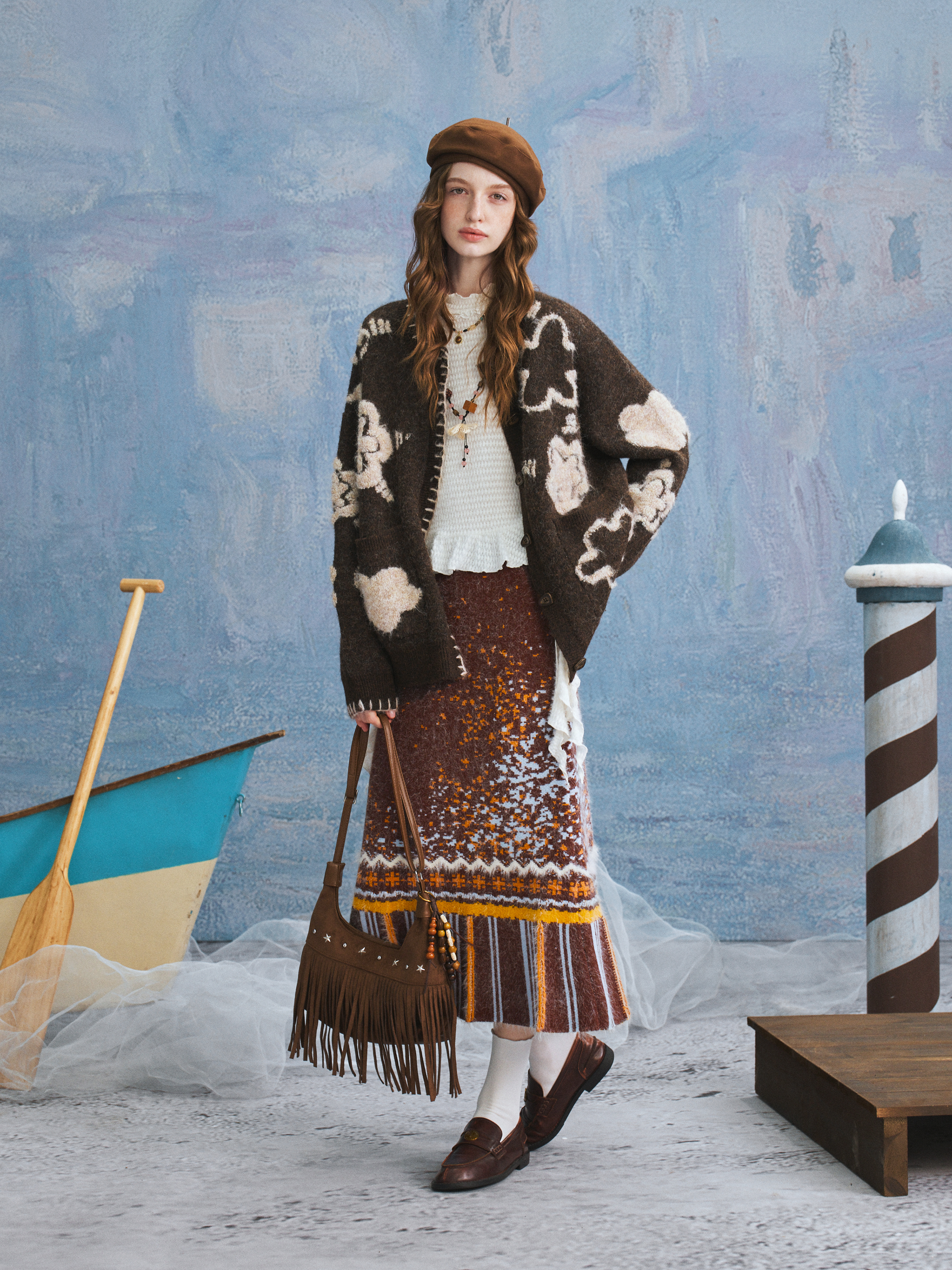Artistic Velvet Skirt
