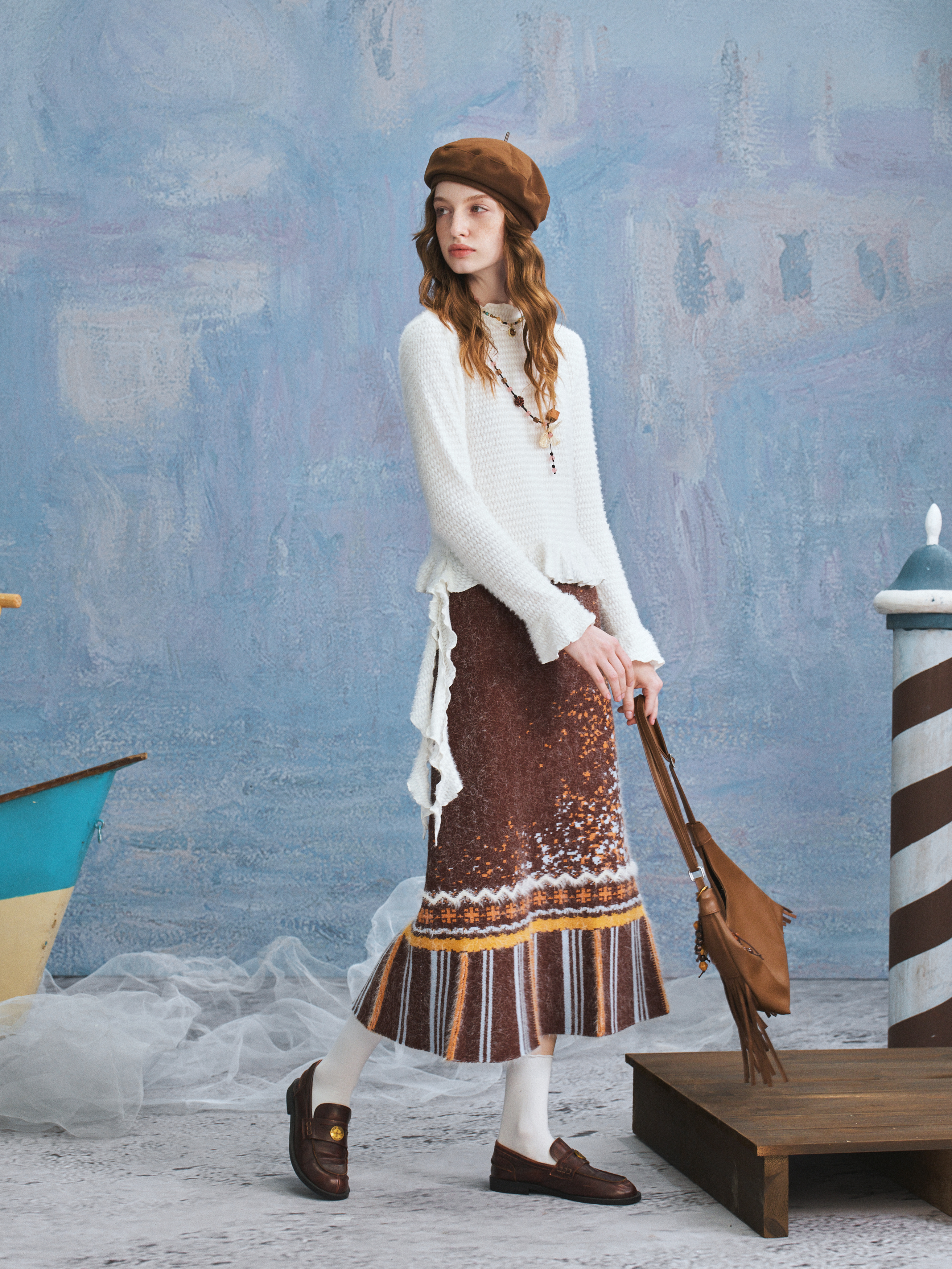 Artistic Velvet Skirt