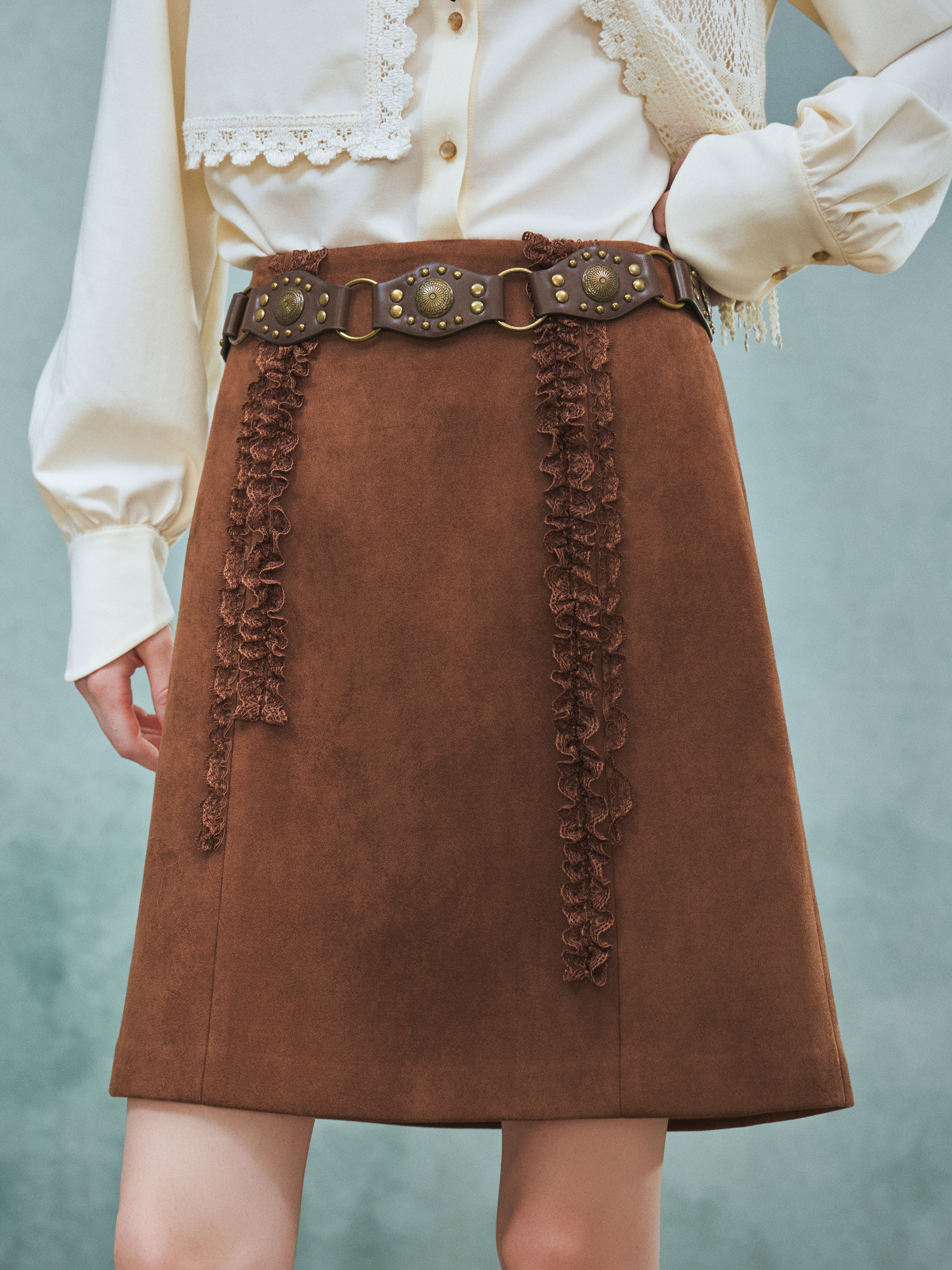 Artistic Colorblock Skirt