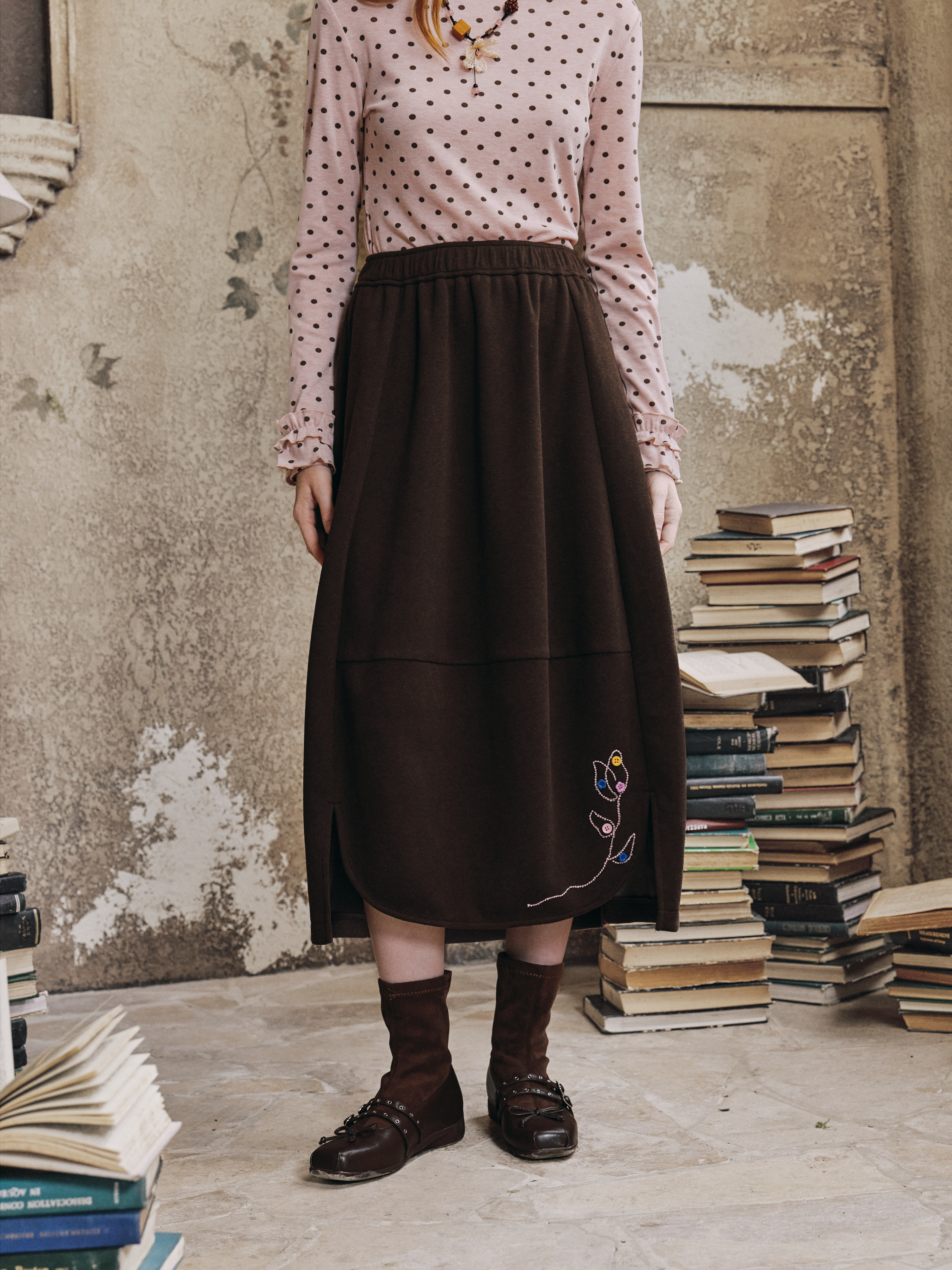 Elegant Velvet Skirt