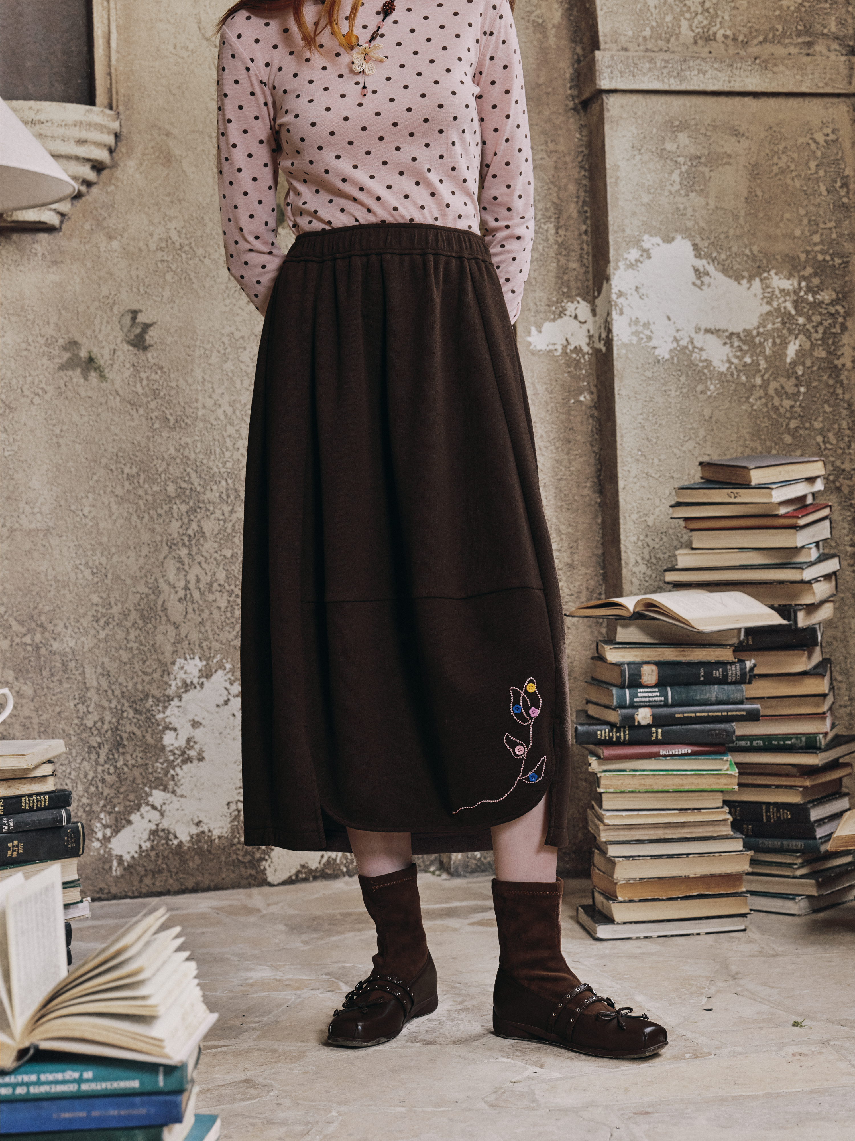 Elegant Velvet Skirt