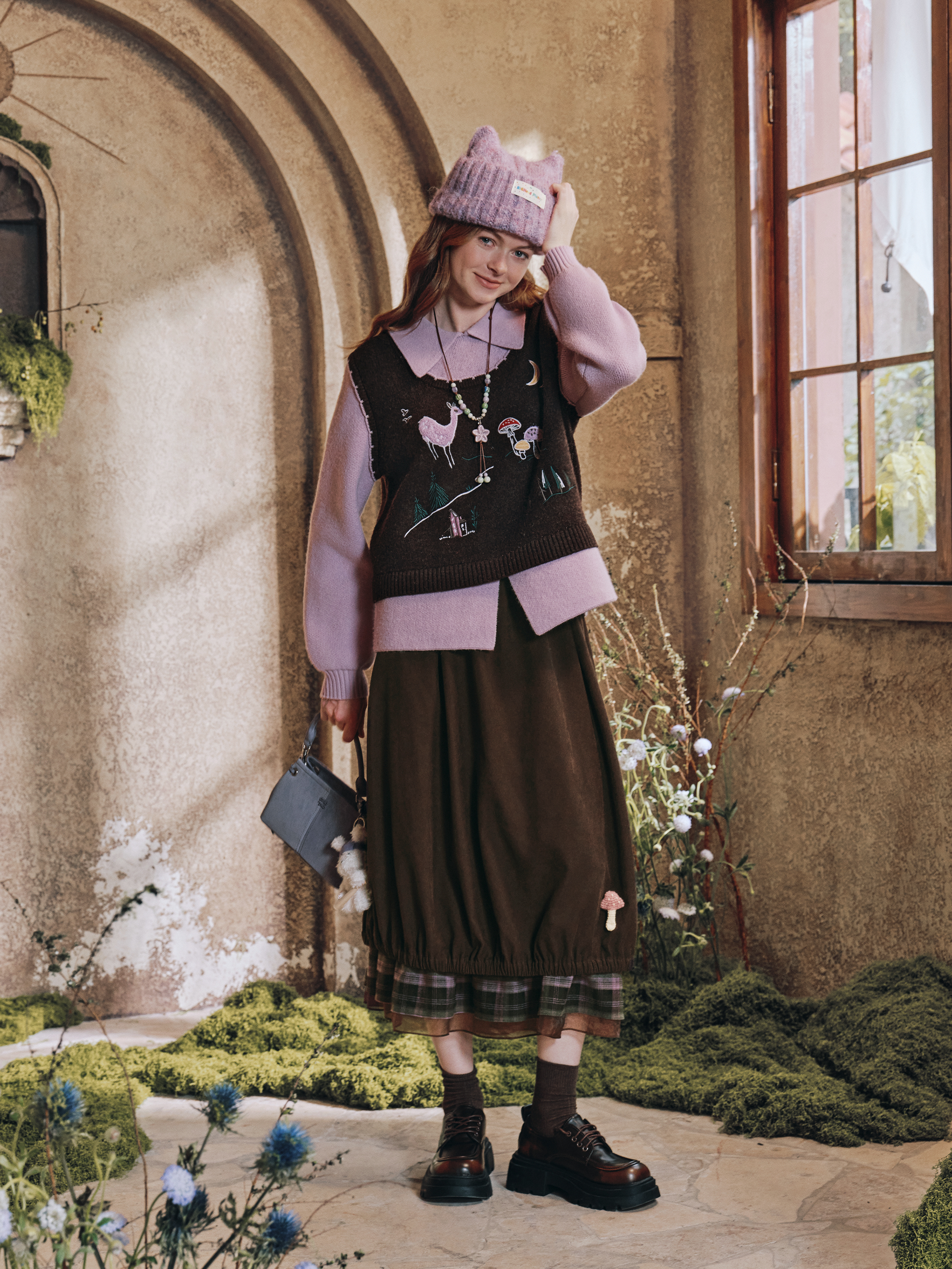 Sweet Doll-Collar Sweater