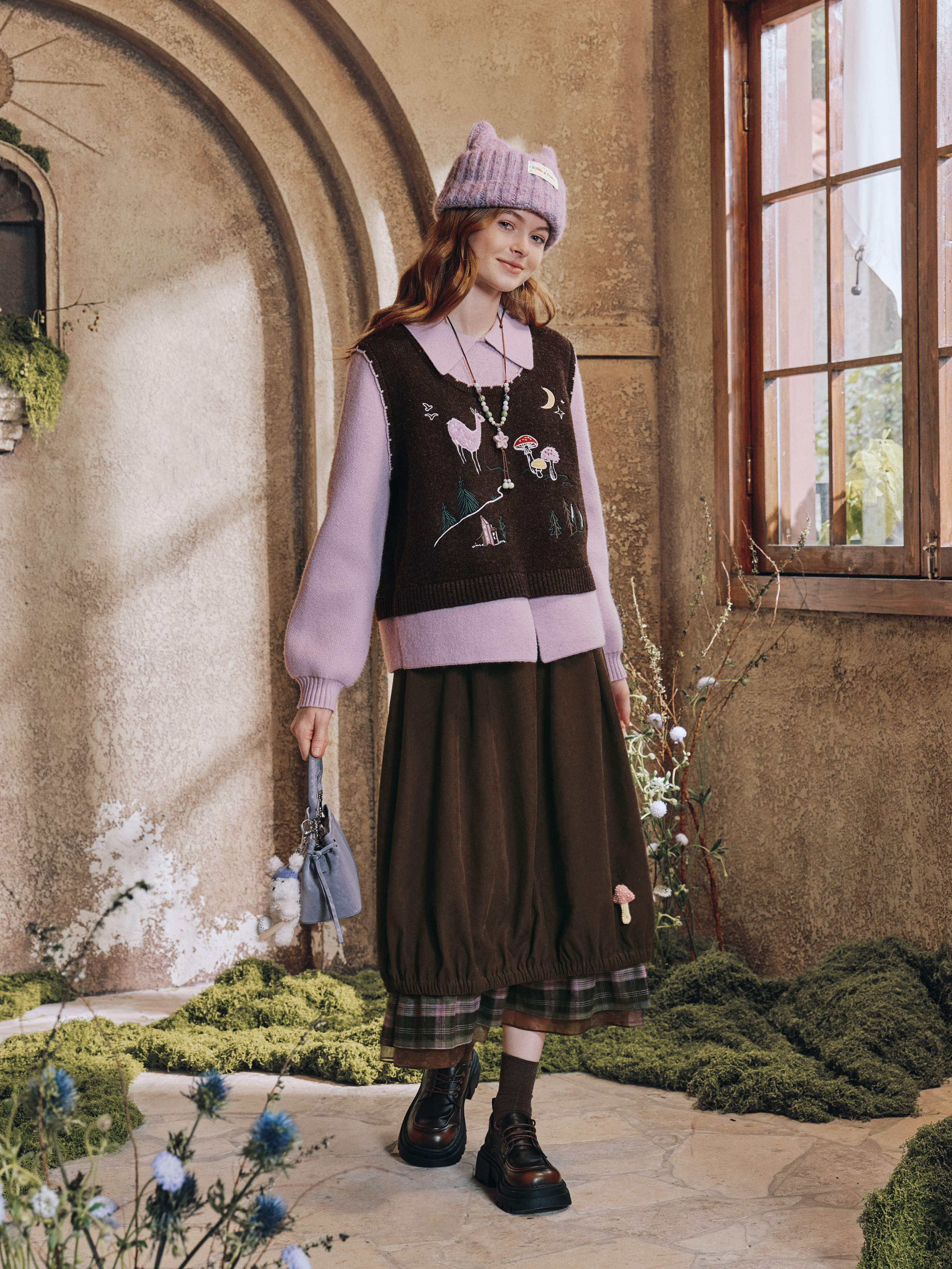 Sweet Doll-Collar Sweater