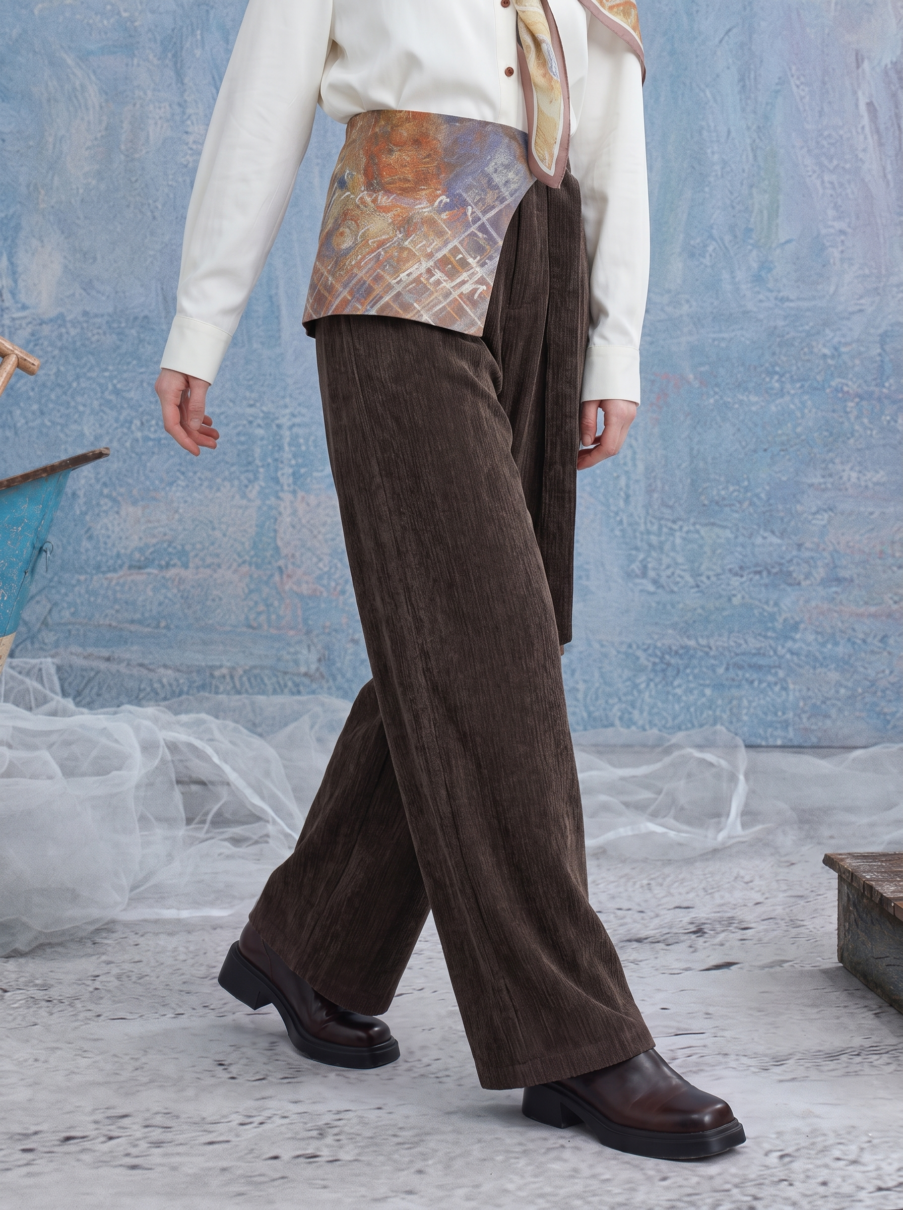 Vintage Wide-Leg Pants