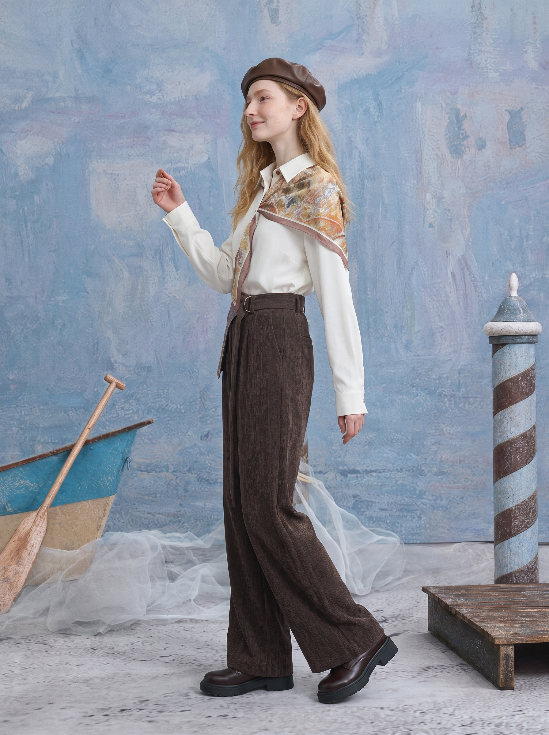 Vintage Wide-Leg Pants