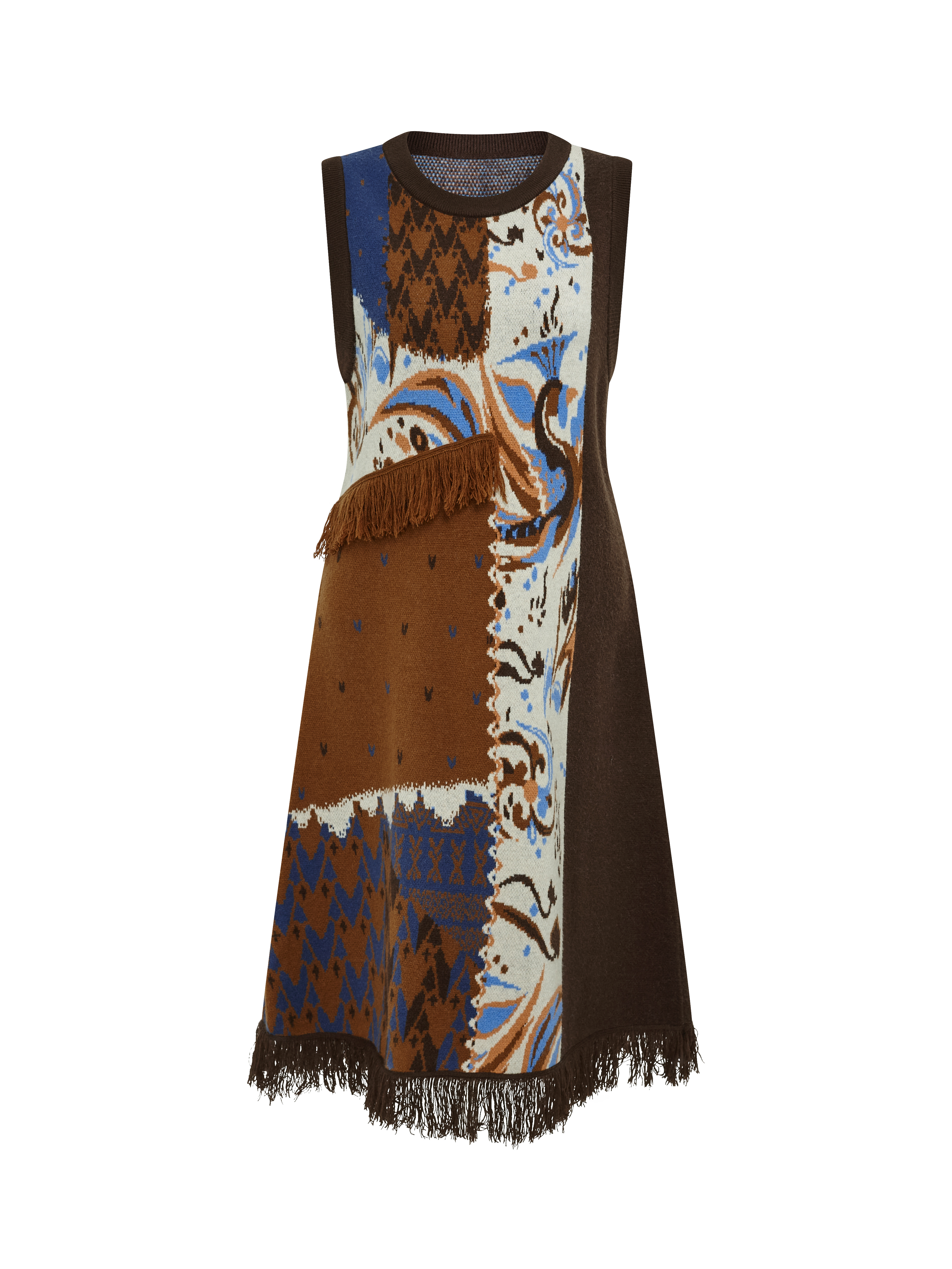 Artistic Brown Dress