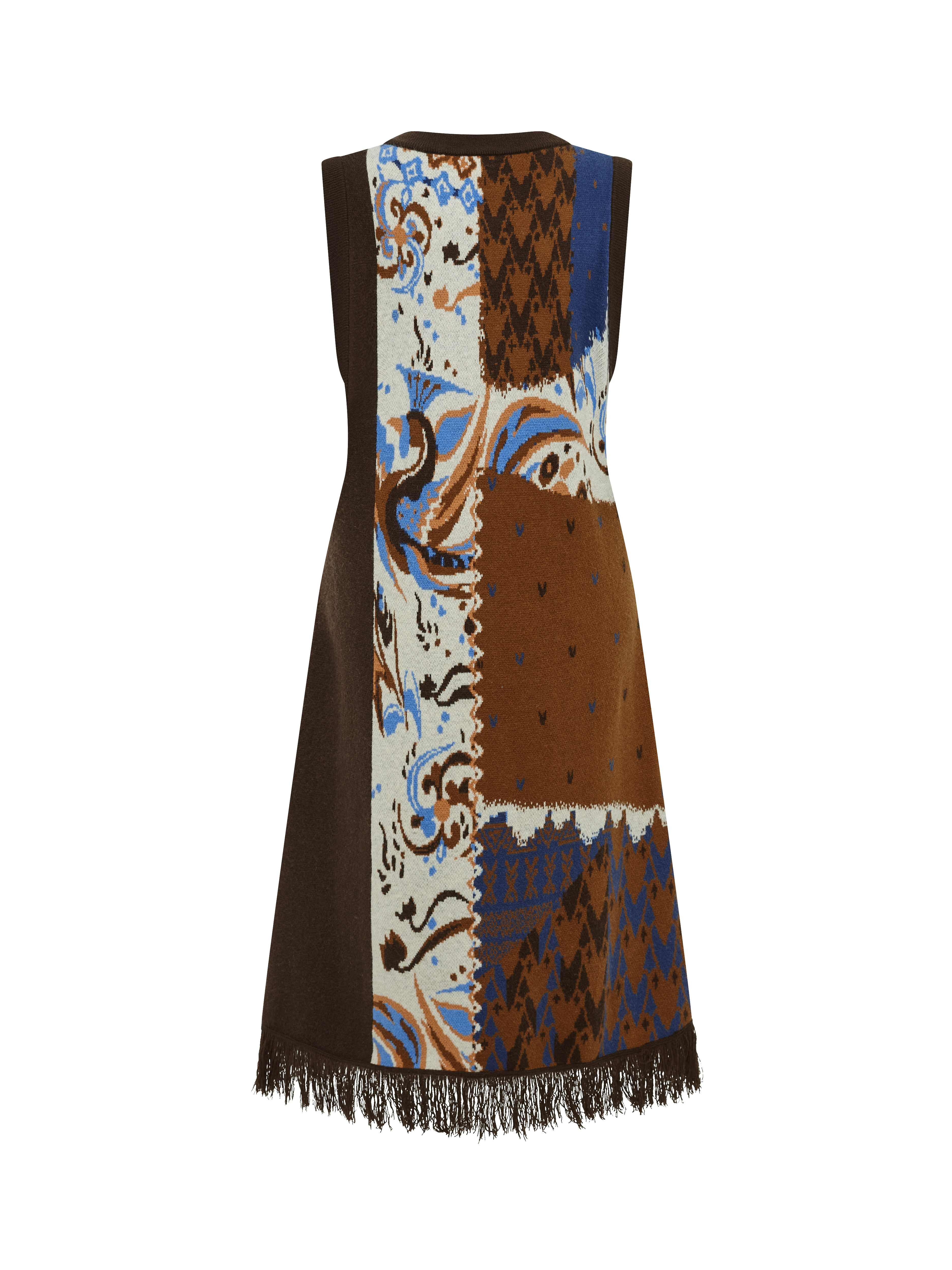 Artistic Brown Dress
