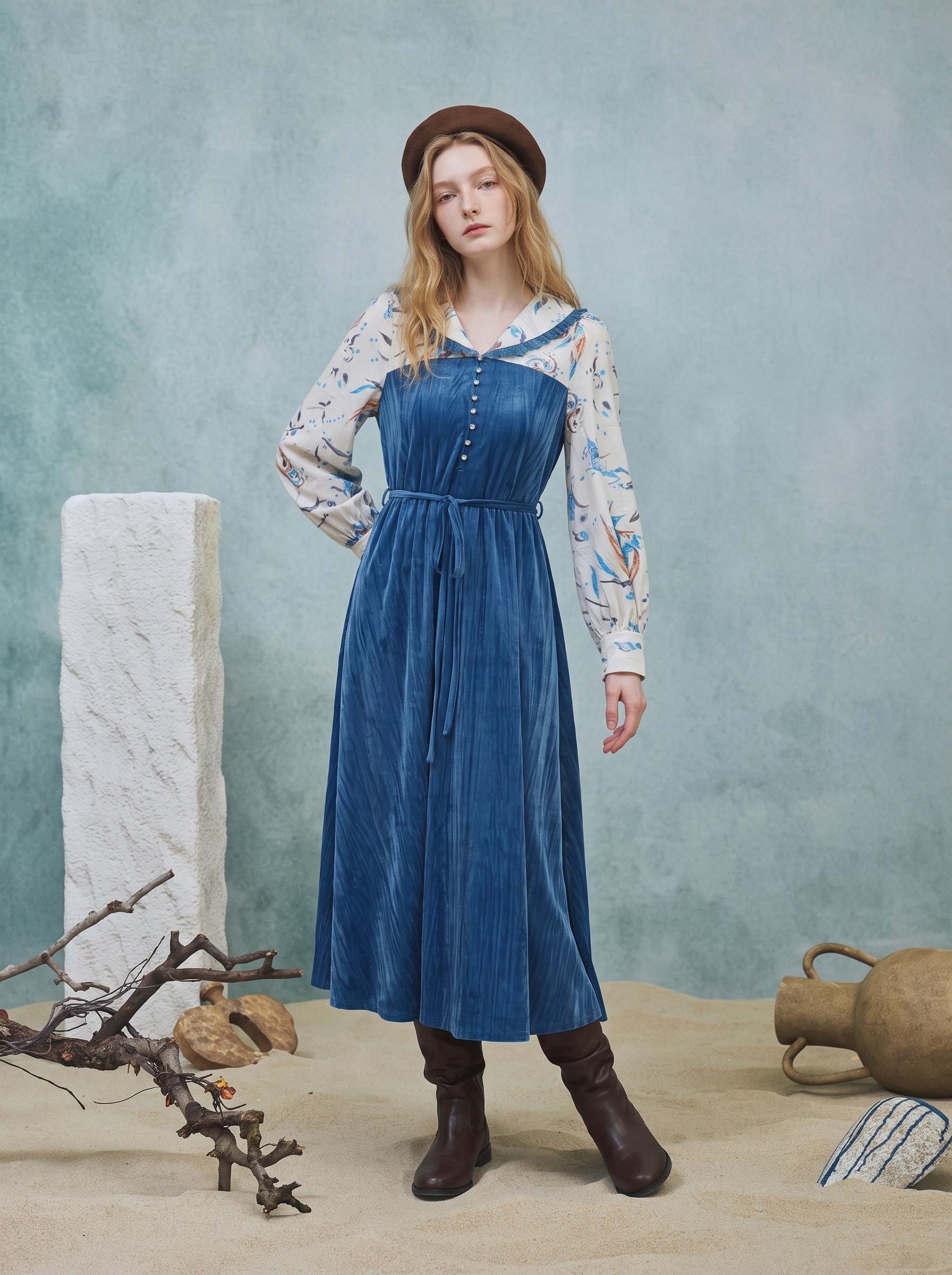 Vintage Suspender Dress
