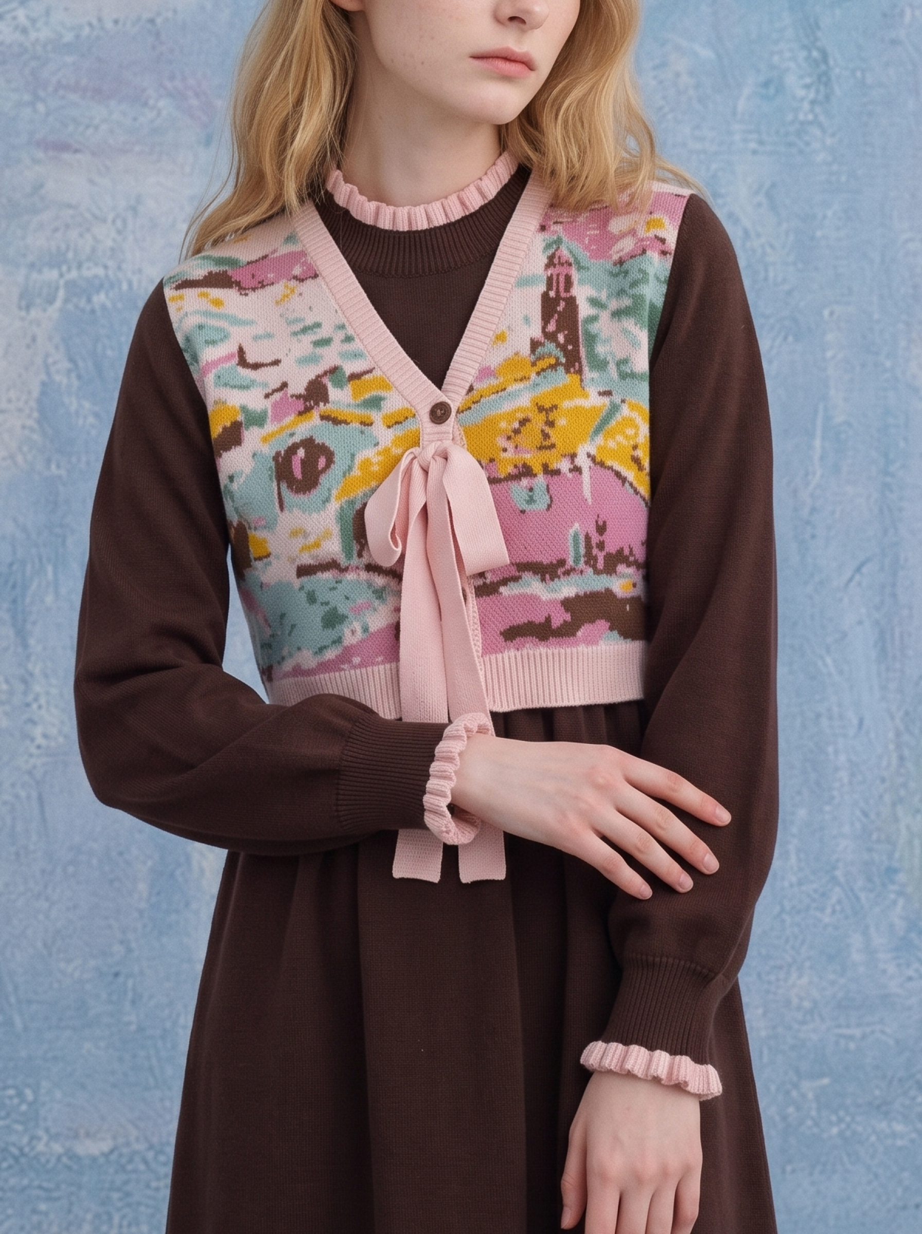 Vintage Vest-Style Dress
