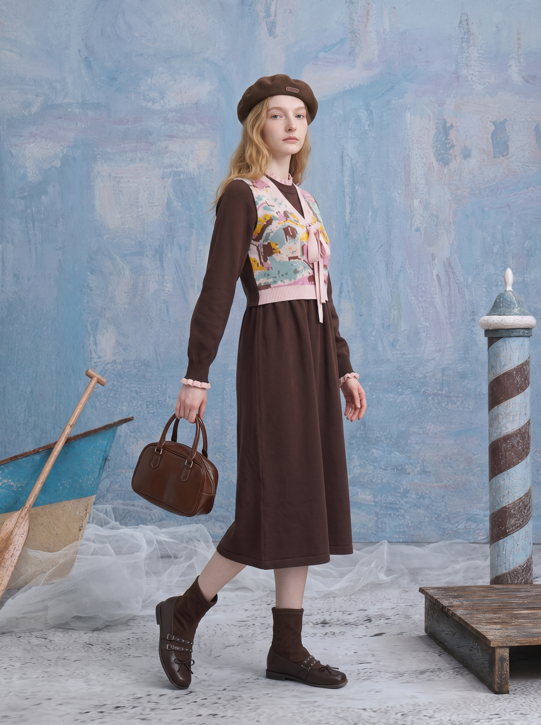Vintage Vest-Style Dress