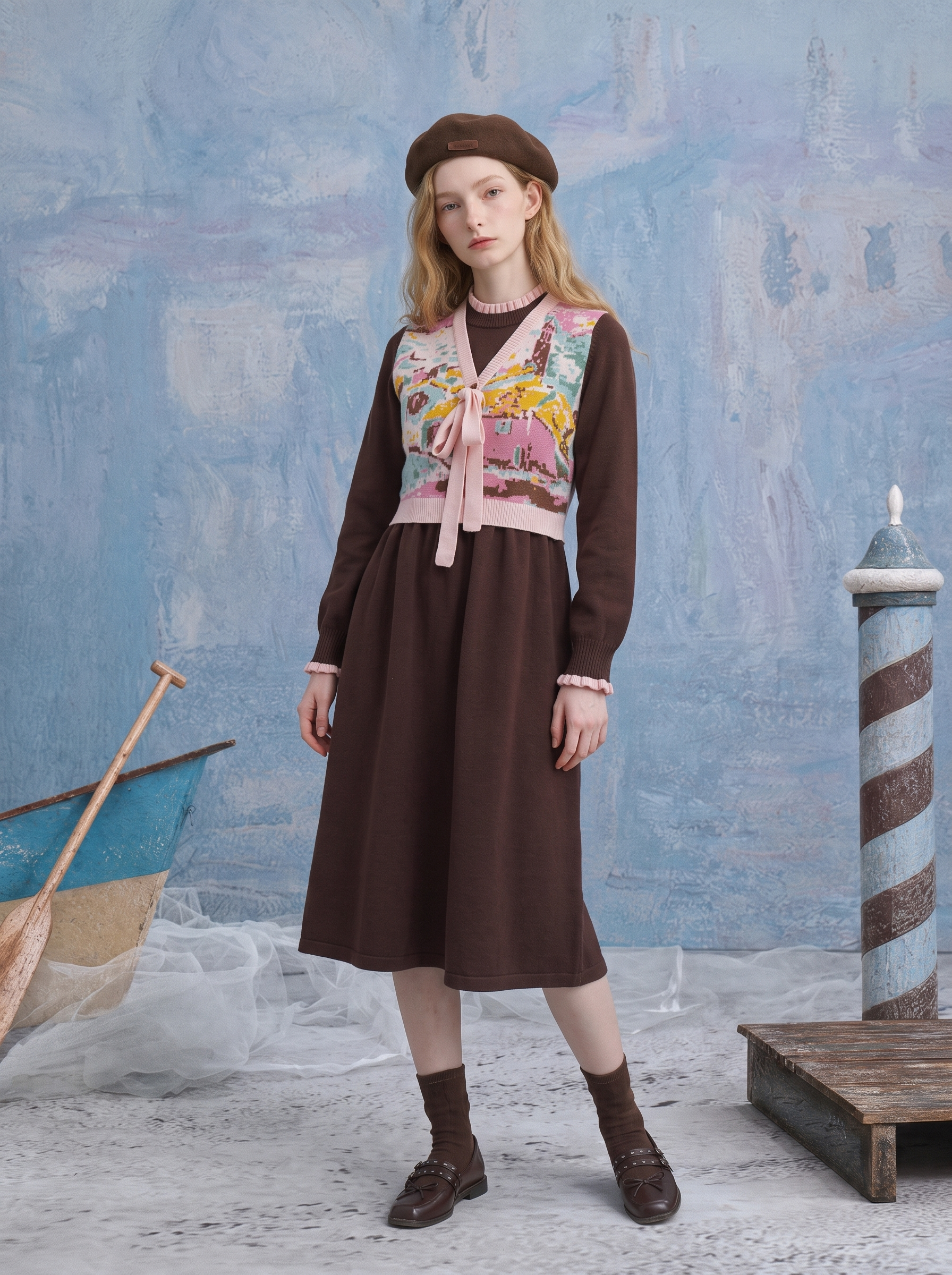 Vintage Vest-Style Dress