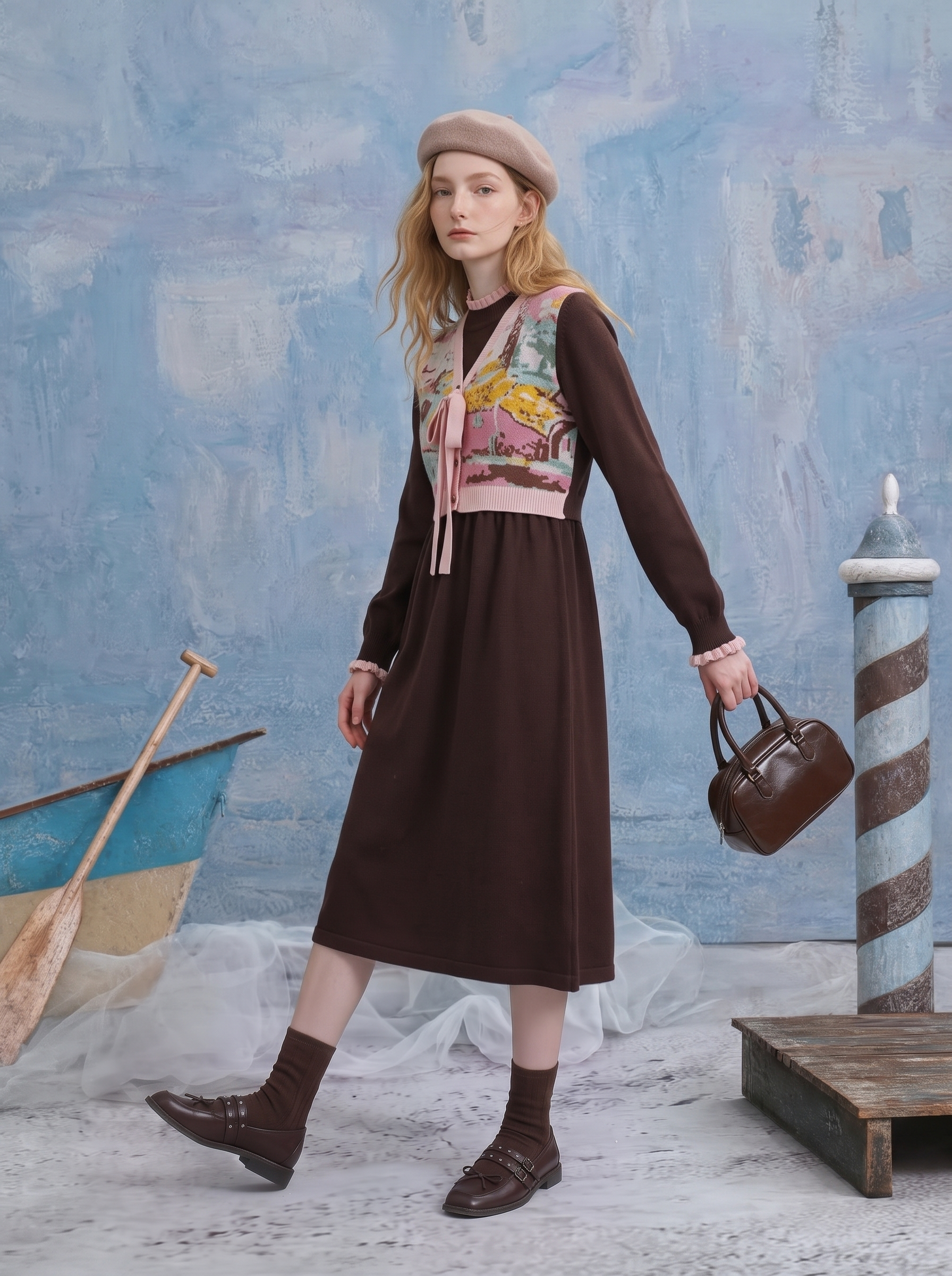 Vintage Vest-Style Dress