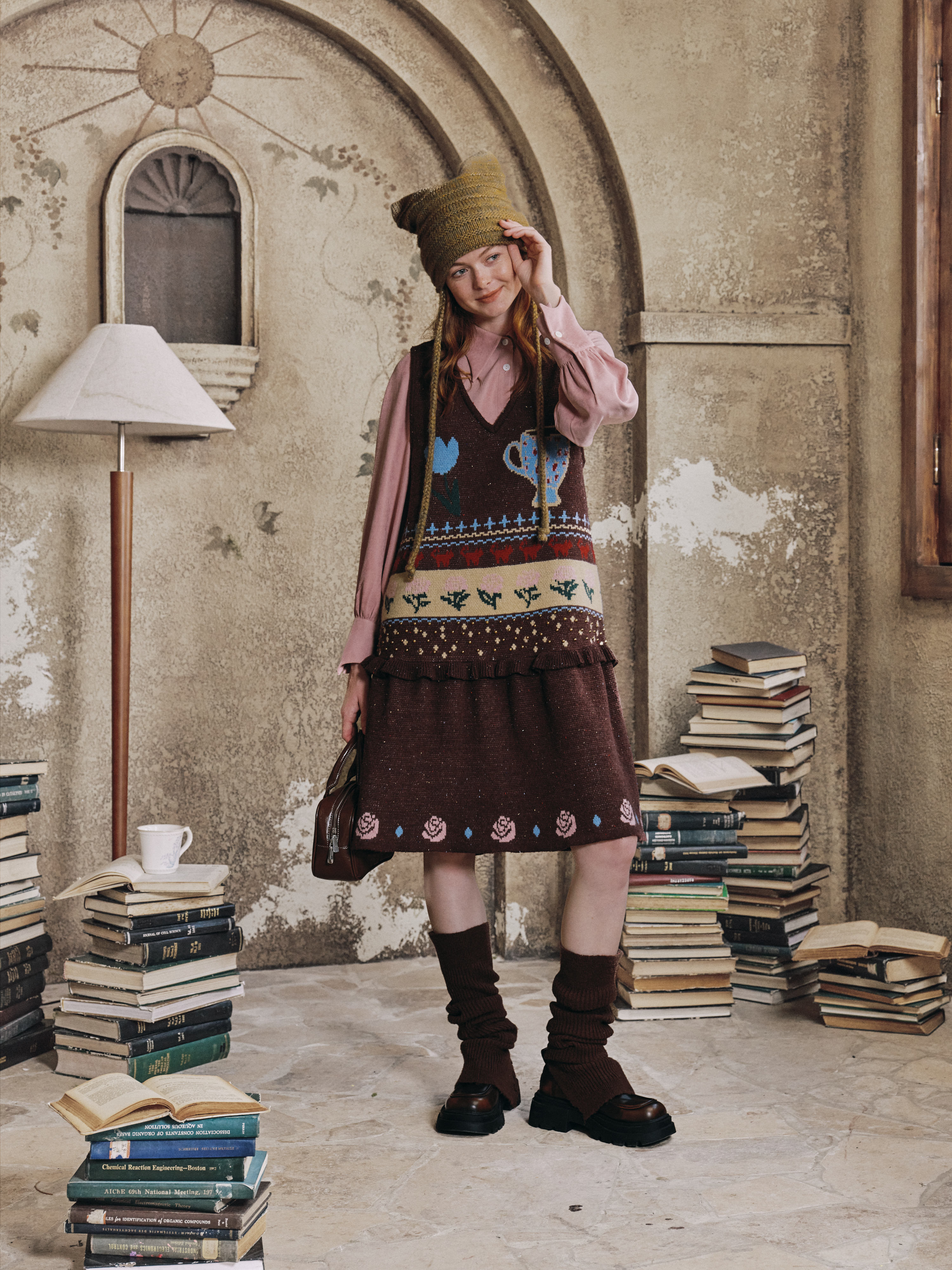 Artistic Argyle Dress