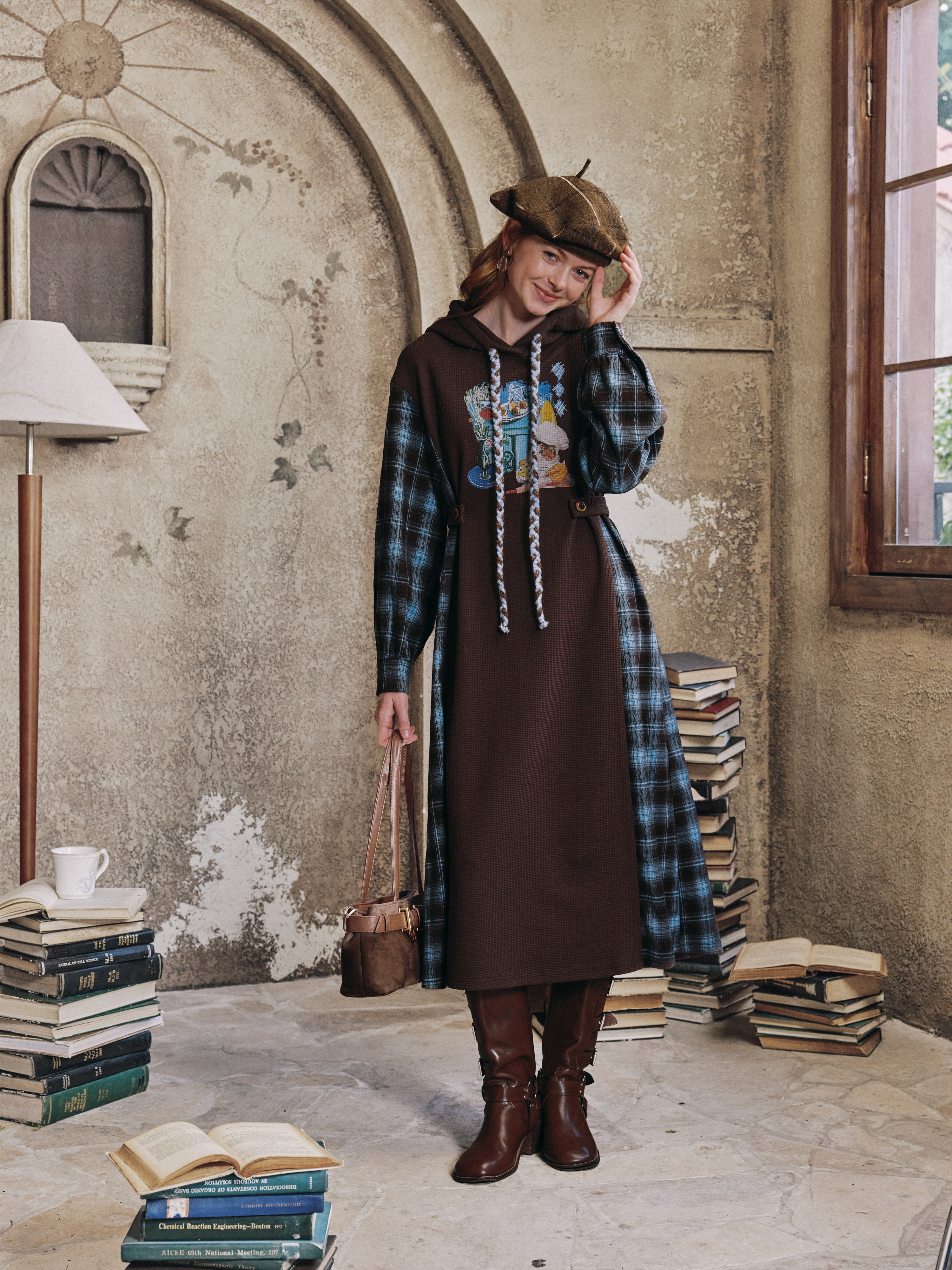 Relaxed Hooded Dress