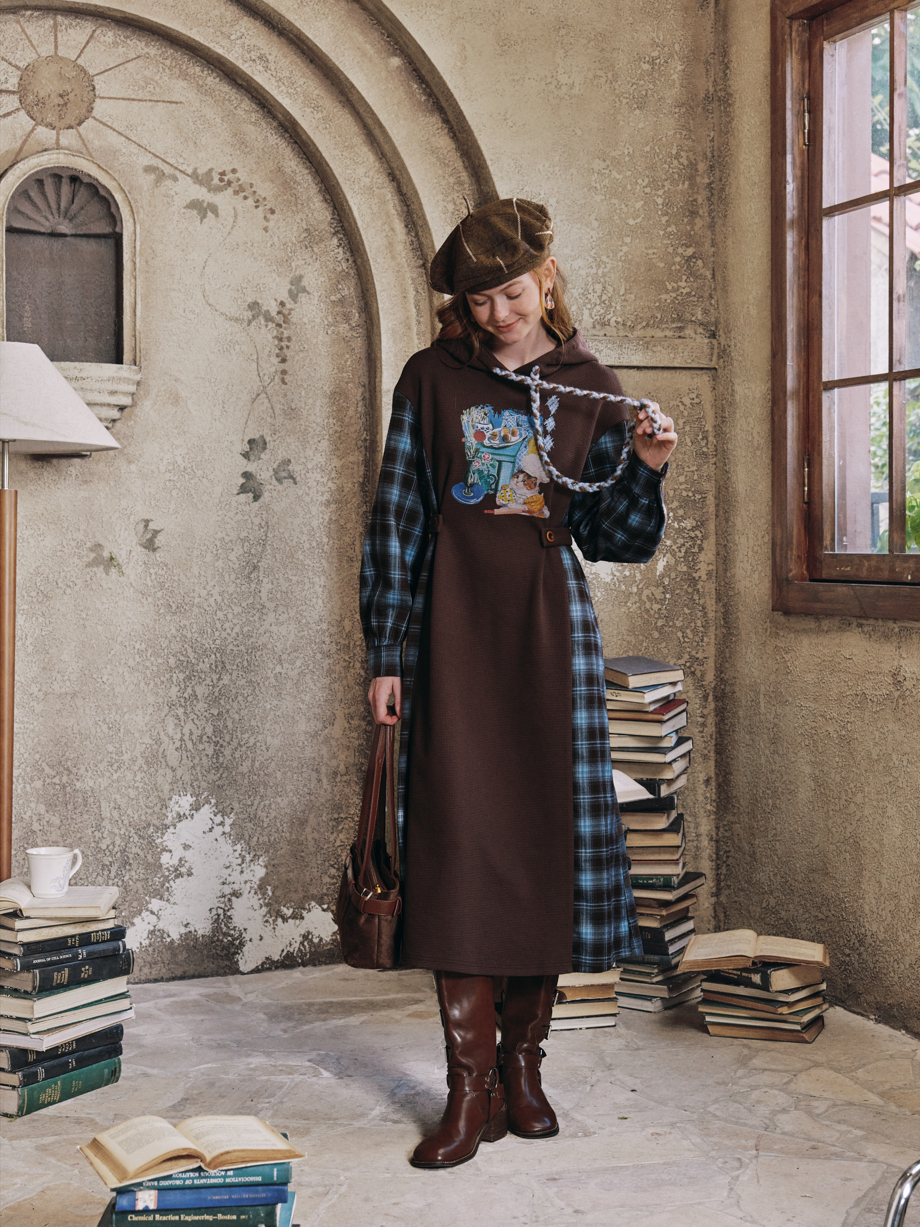 Relaxed Hooded Dress