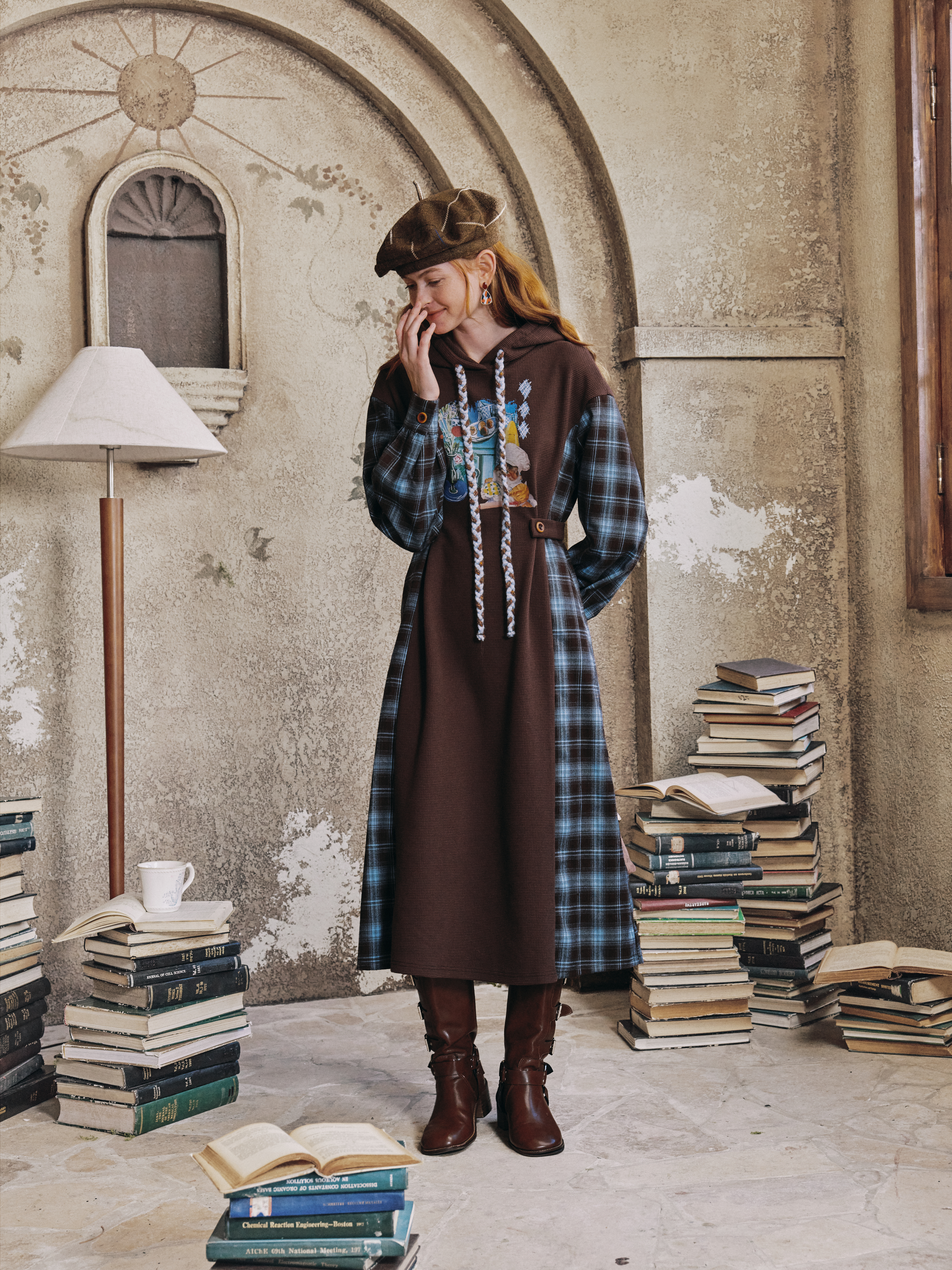 Relaxed Hooded Dress