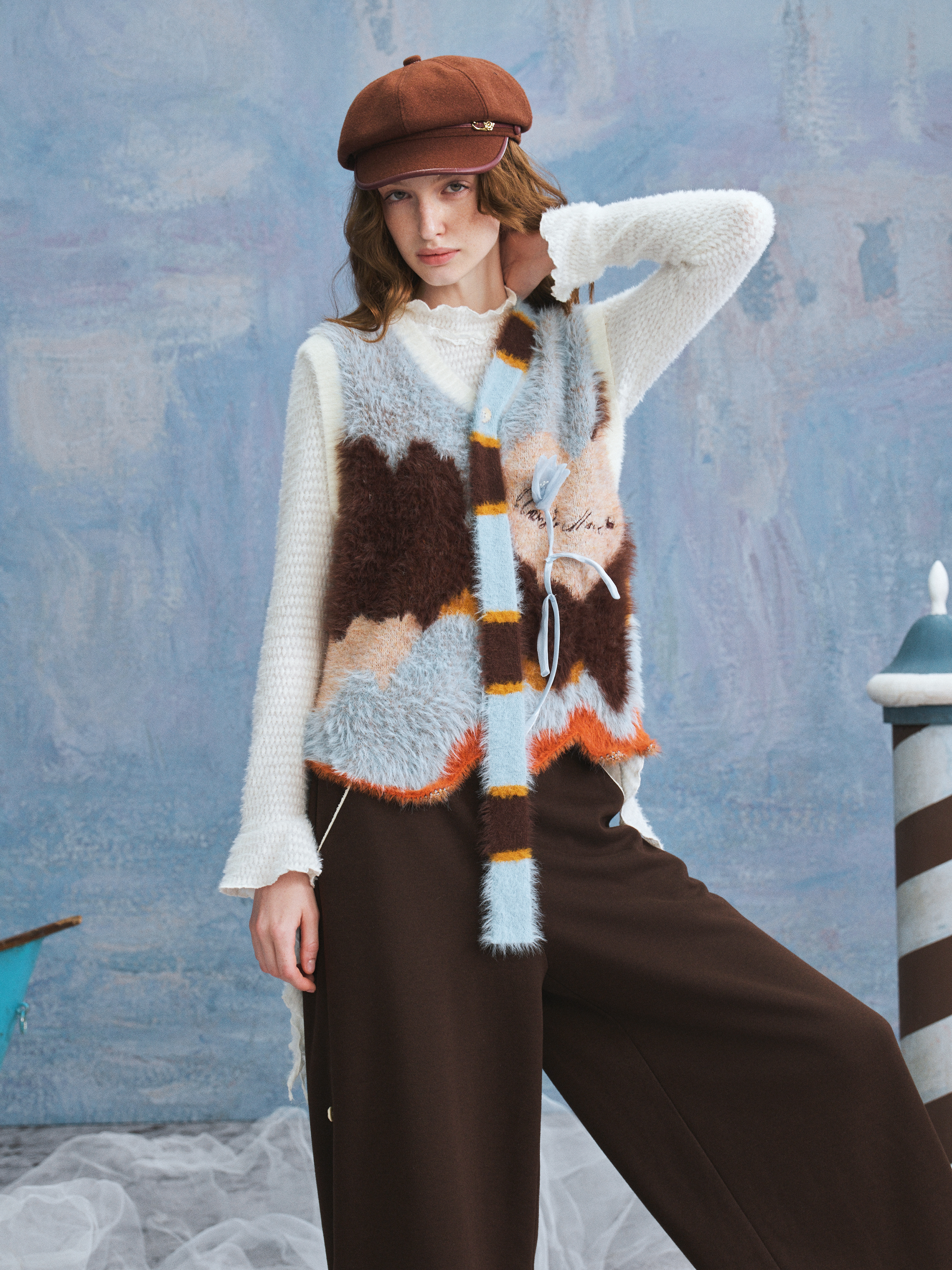 Vintage Trench-Style Vest