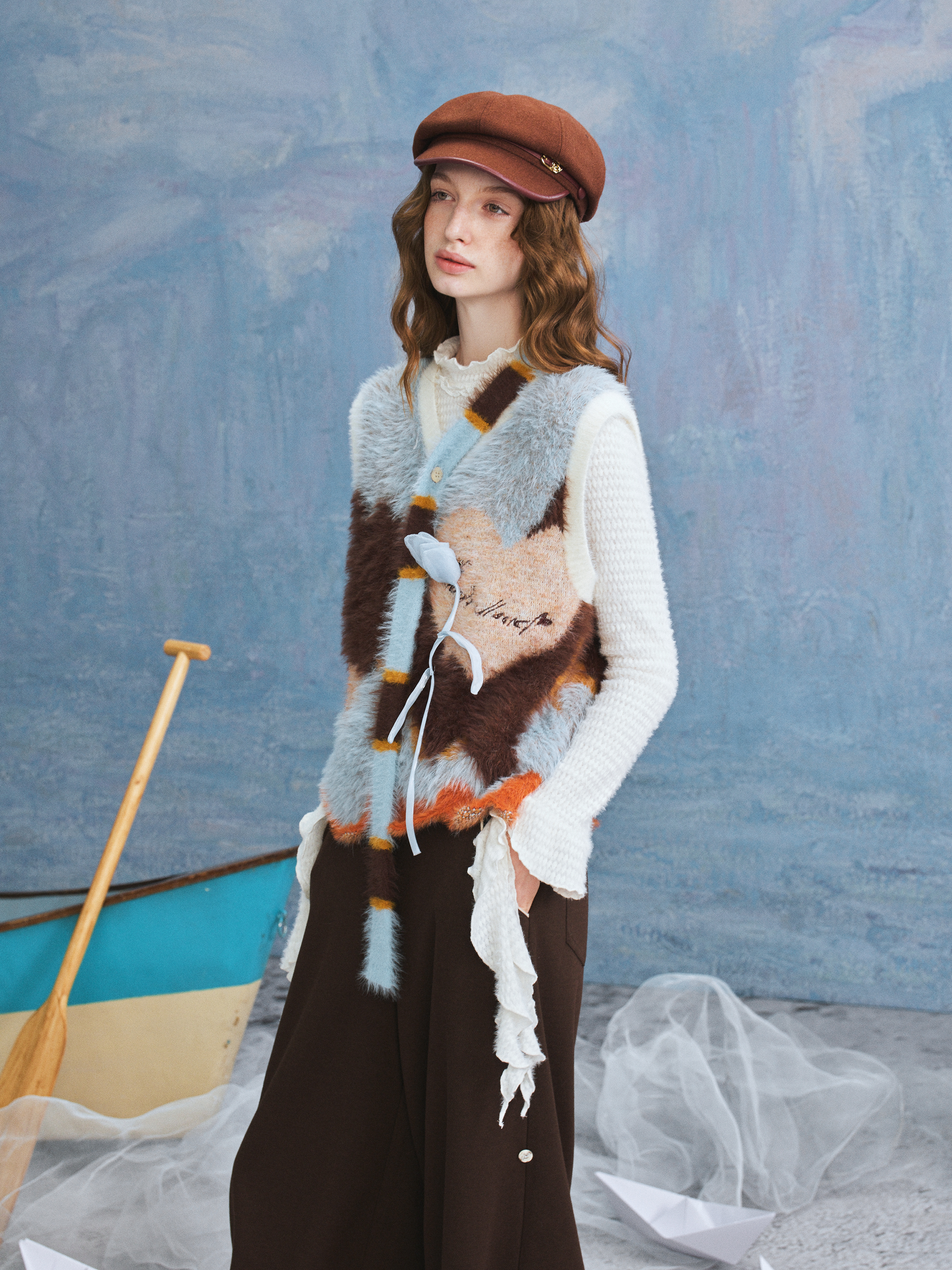 Vintage Trench-Style Vest