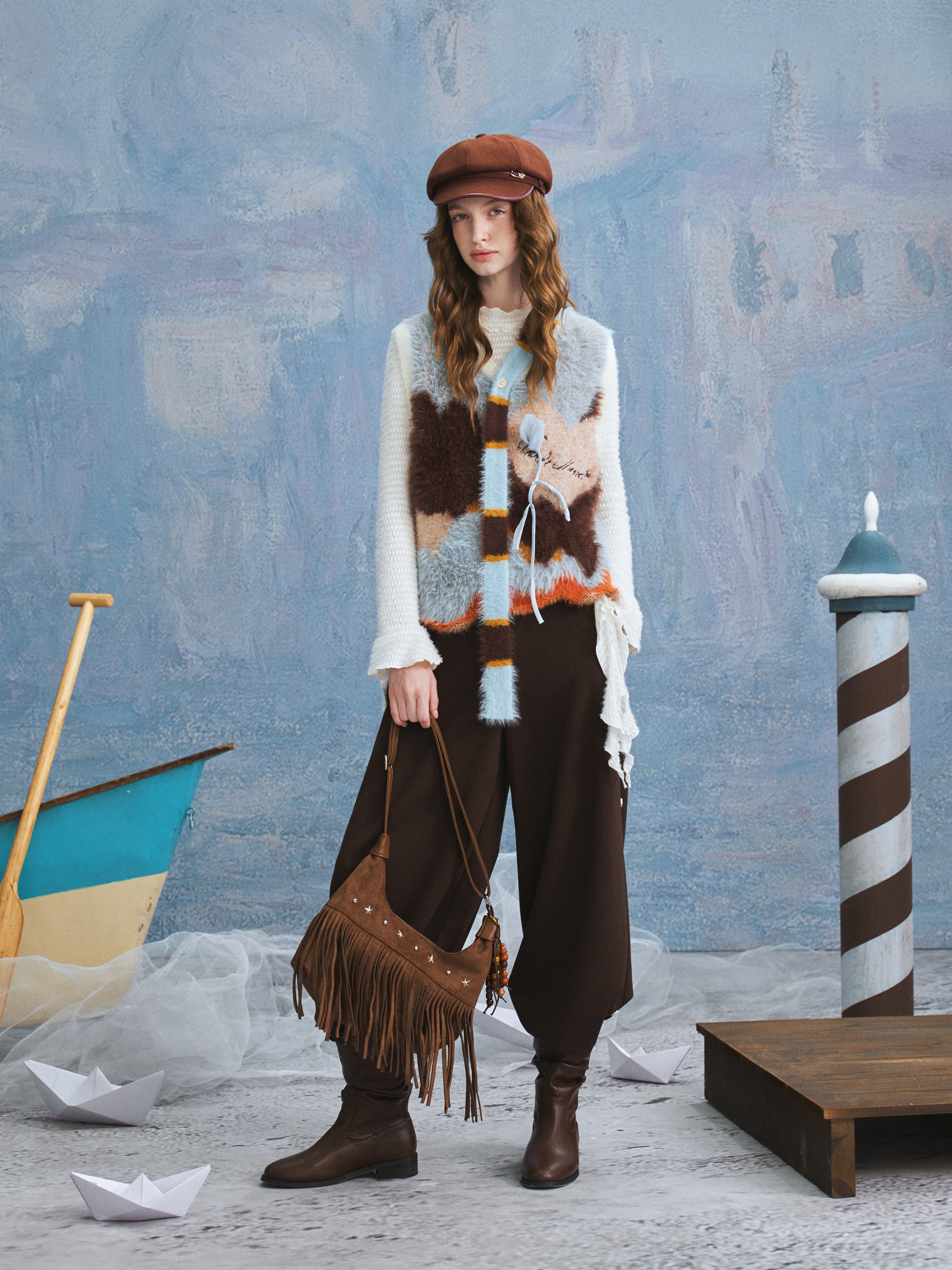 Vintage Trench-Style Vest