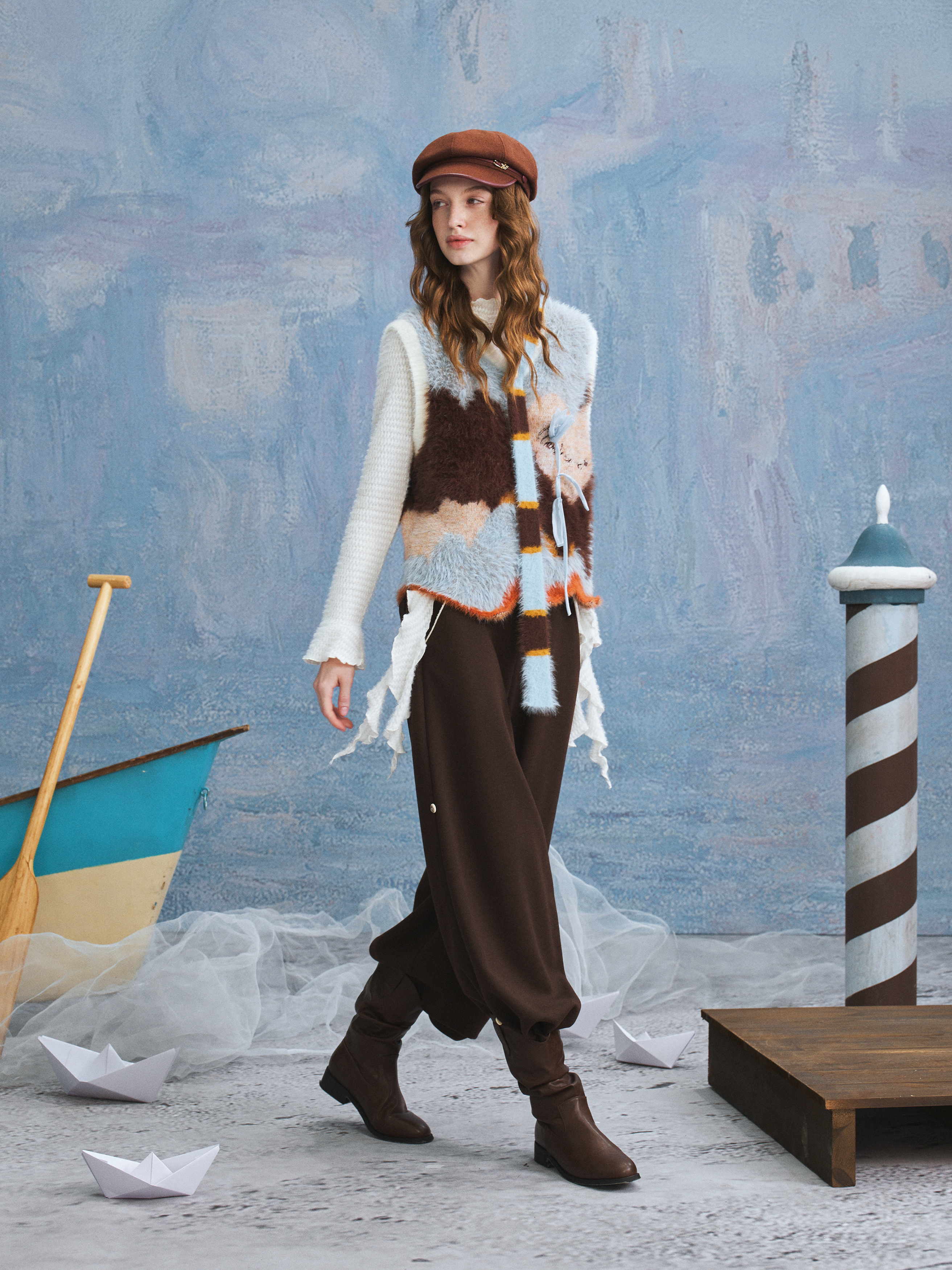 Vintage Trench-Style Vest
