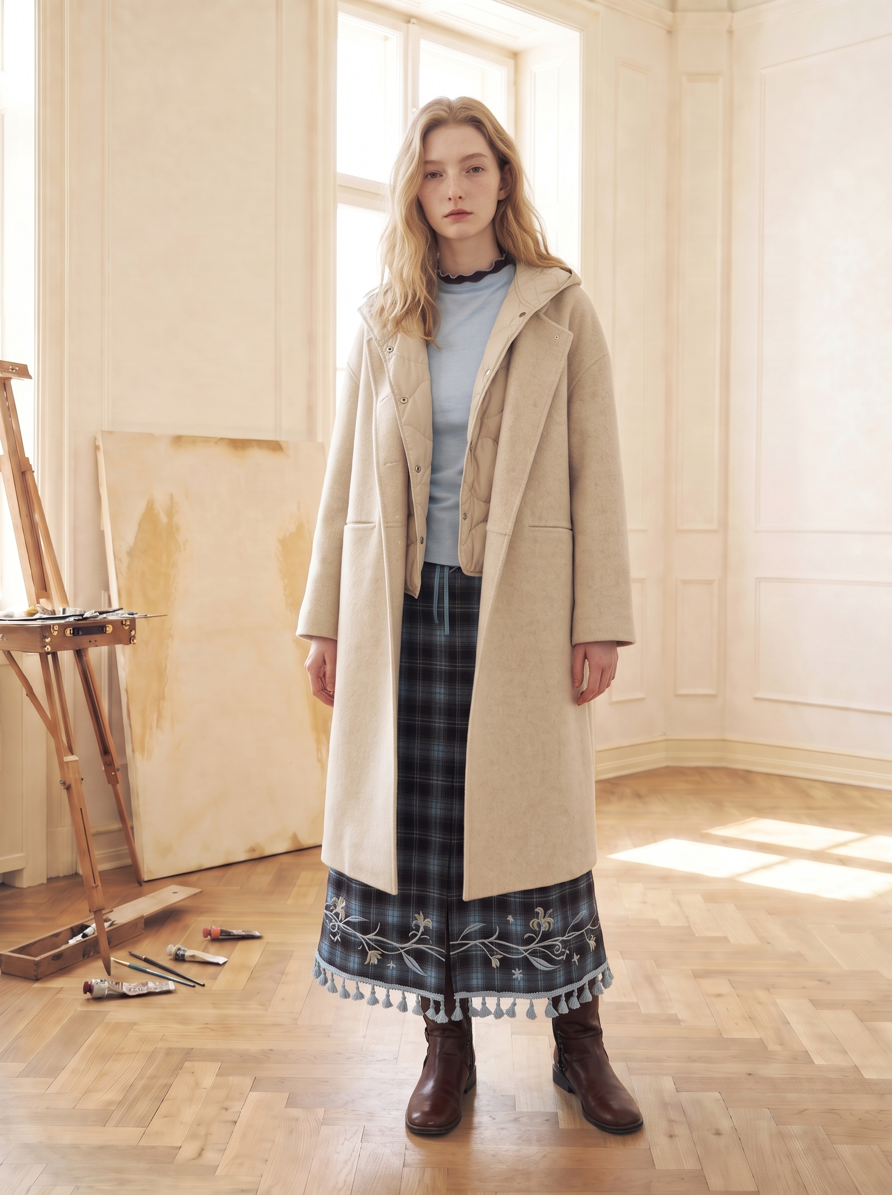 Soft Hooded Wool Coat